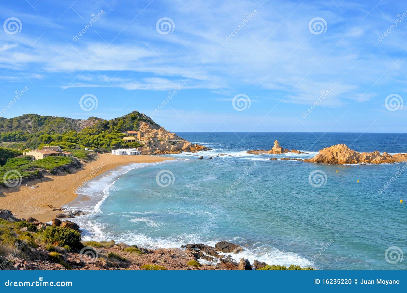 cala pregonda in menorca, balearic islands, spain