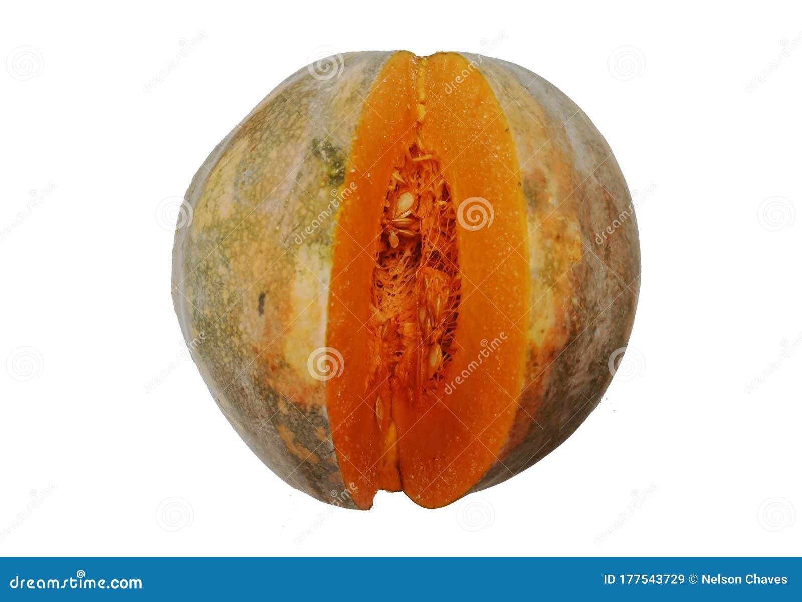 calabaza madura de color naranja