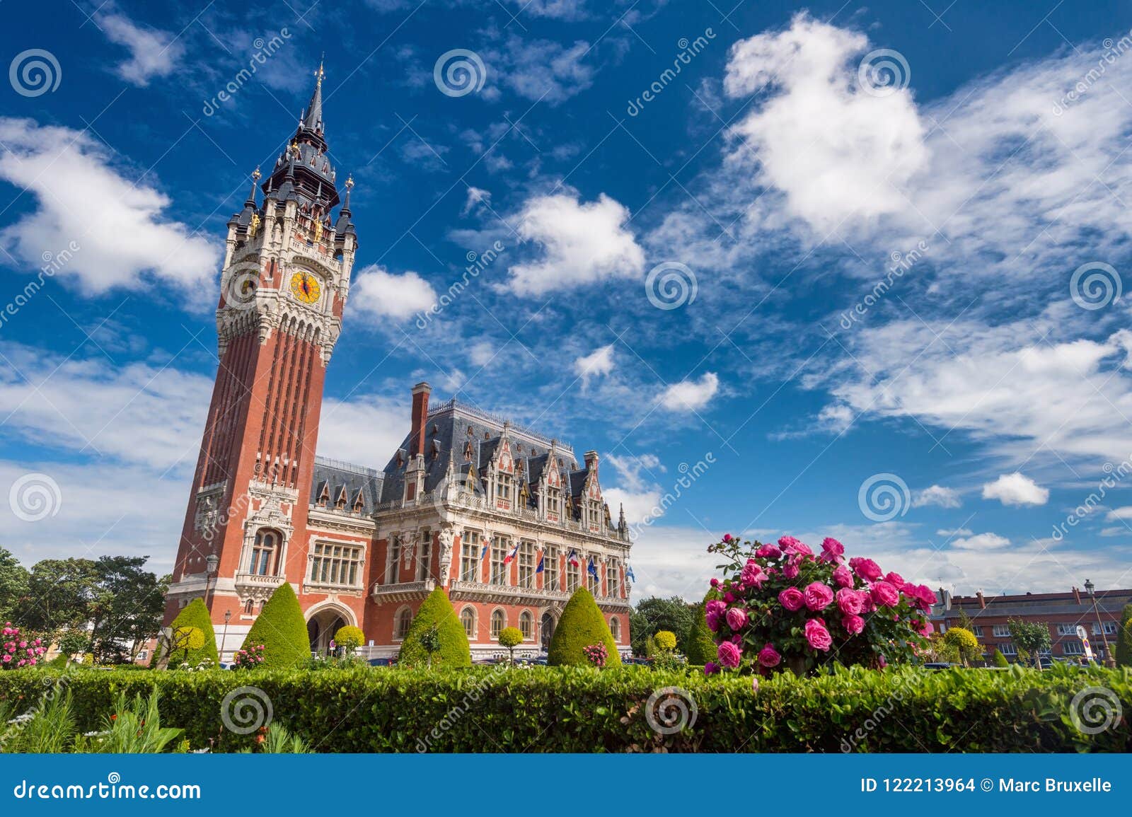 Calais Flemish and Neo-Renaissance City Hall France Stock Photo - Image ...