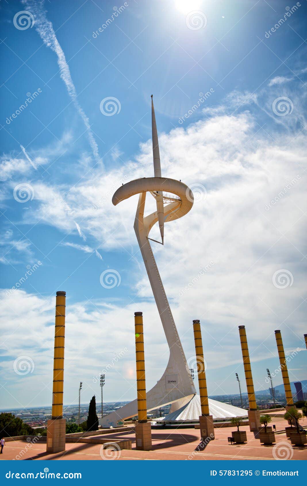 Calatrava Tower Barcelona, Spain Editorial Image - Image of sports ...
