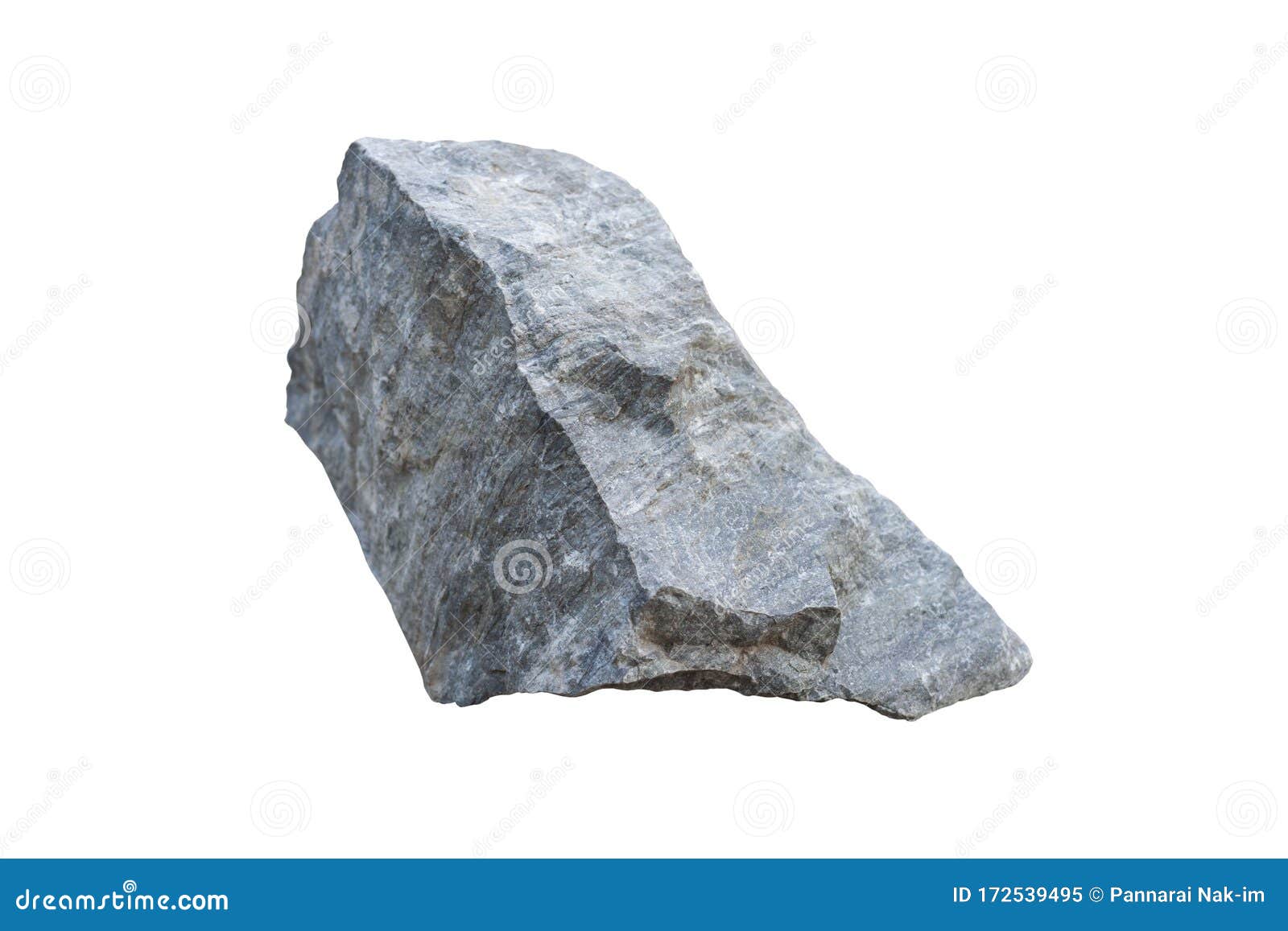 calc-silicate rocks  on white background.