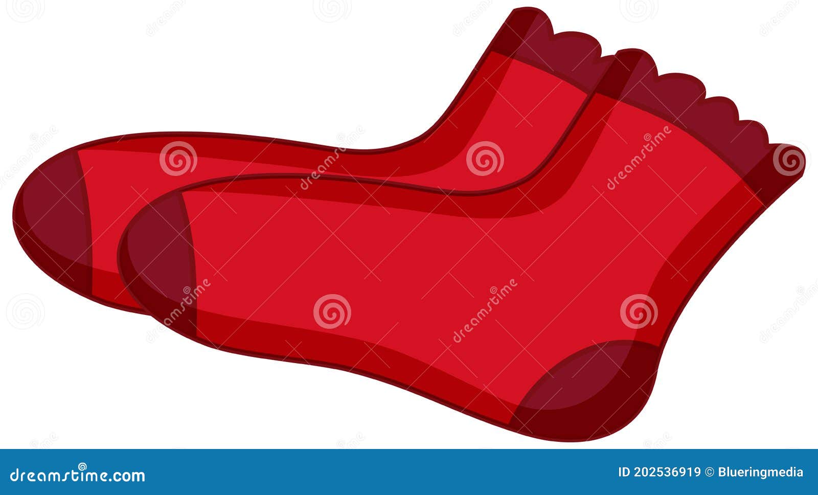 Calcetines Rojos Para Una Chica Al Estilo De Las Caricaturas Aislados Fondo Ilustración del Vector - Ilustración de ropa, plano: 202536919