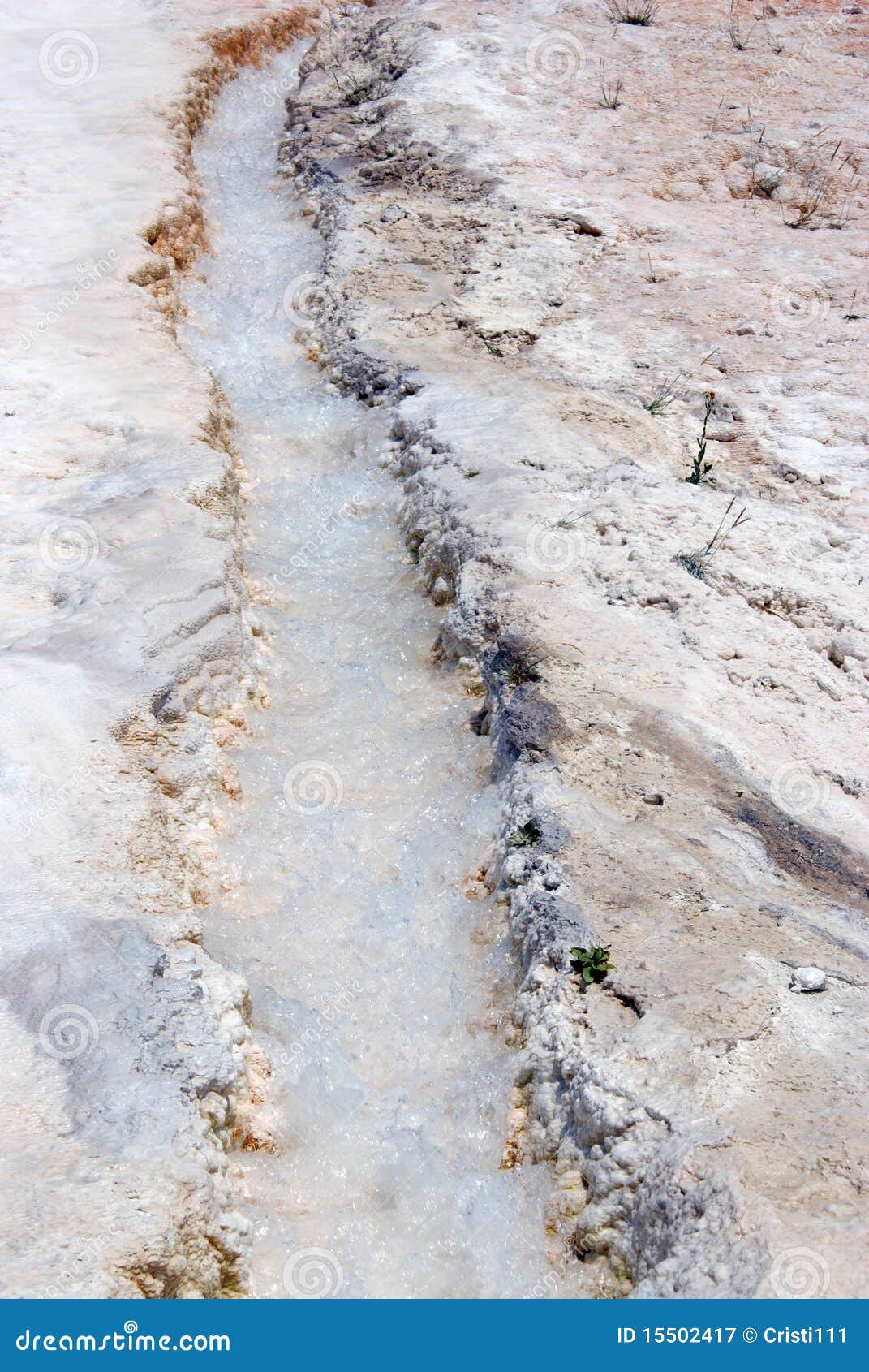 Calcium river in pamukkale stock image. Image of attraction 15502417