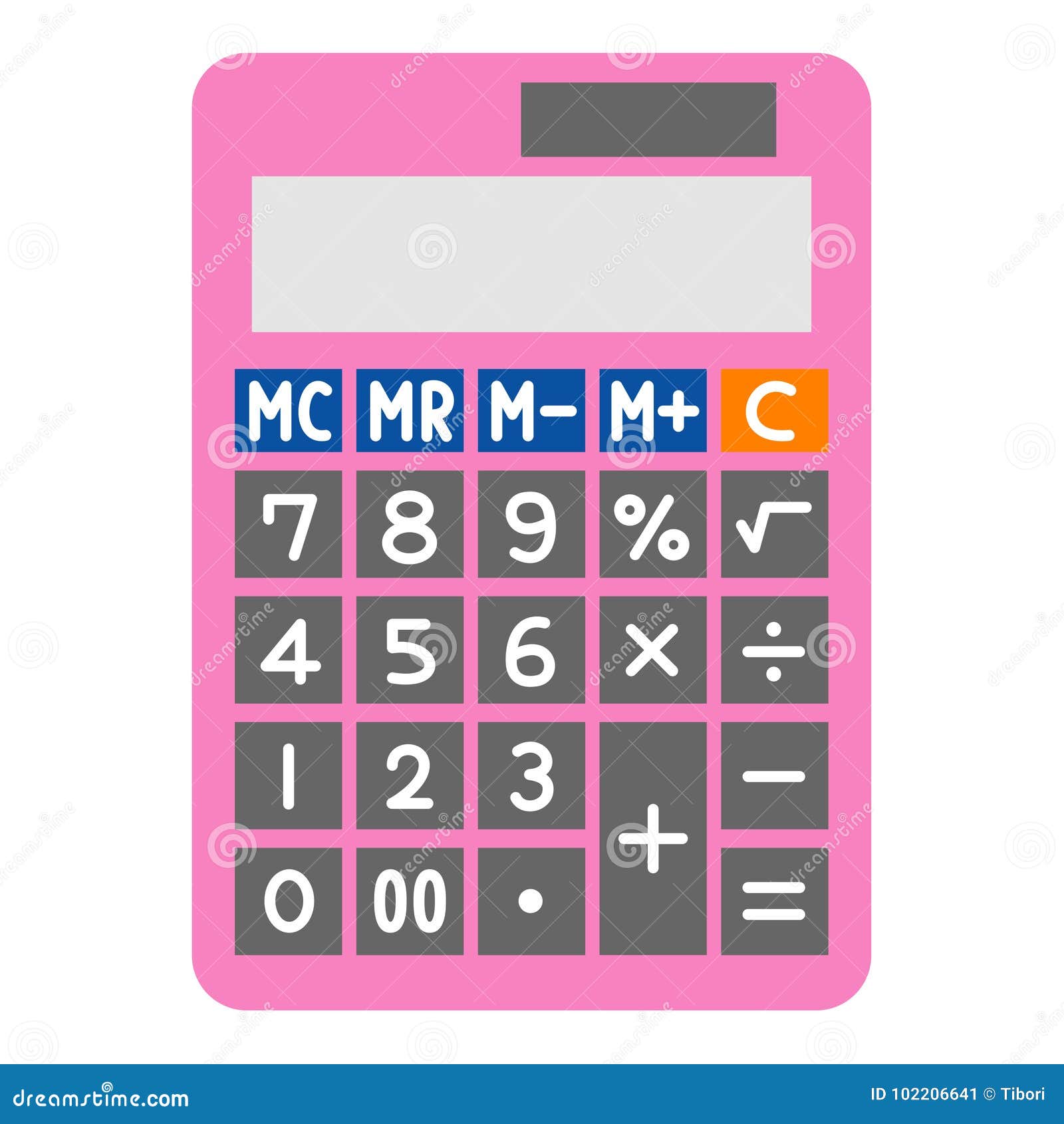 Calcolatrice Elettronica Rosa Illustrazione di Stock - Illustrazione di  batteria, calcolatore: 102206641