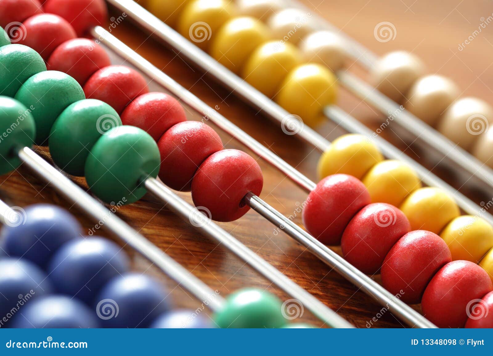 calculating on an abacus