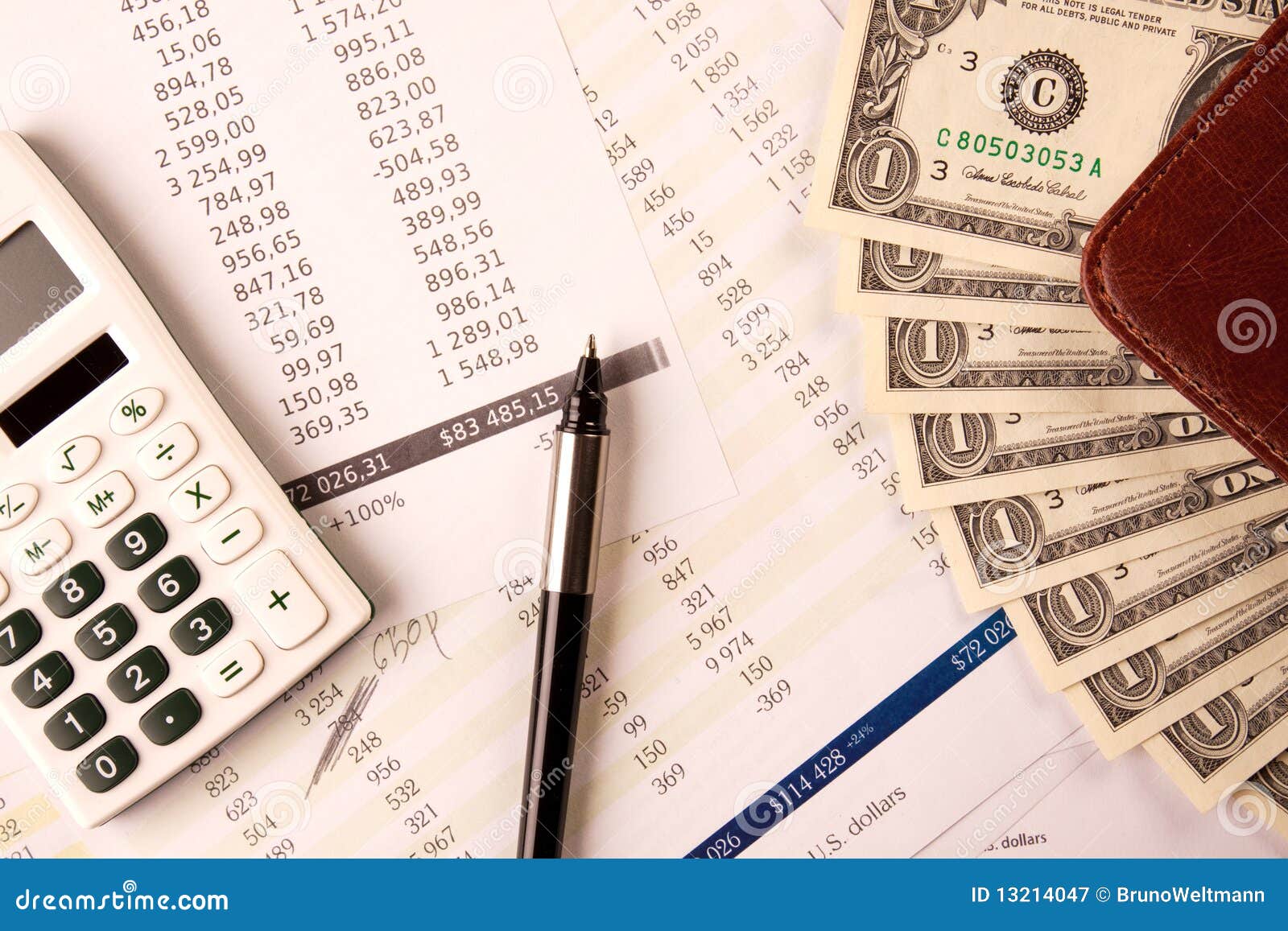 Calculating expenses stock image. Image of finance, expenses 13214047