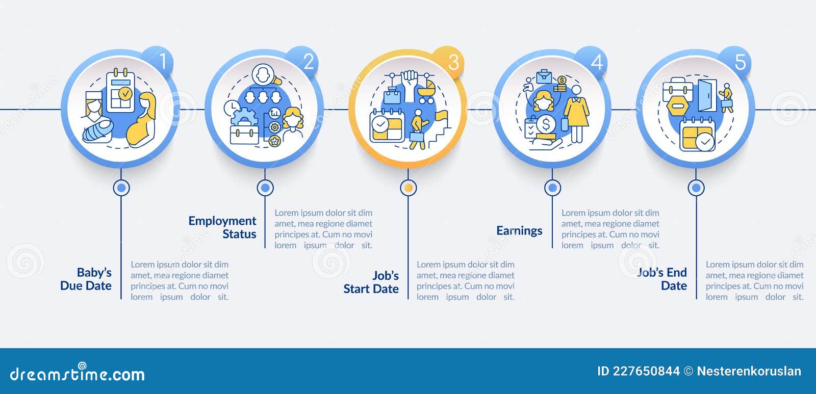 Calculating Maternity Pay Requirements Vector Infographic Template