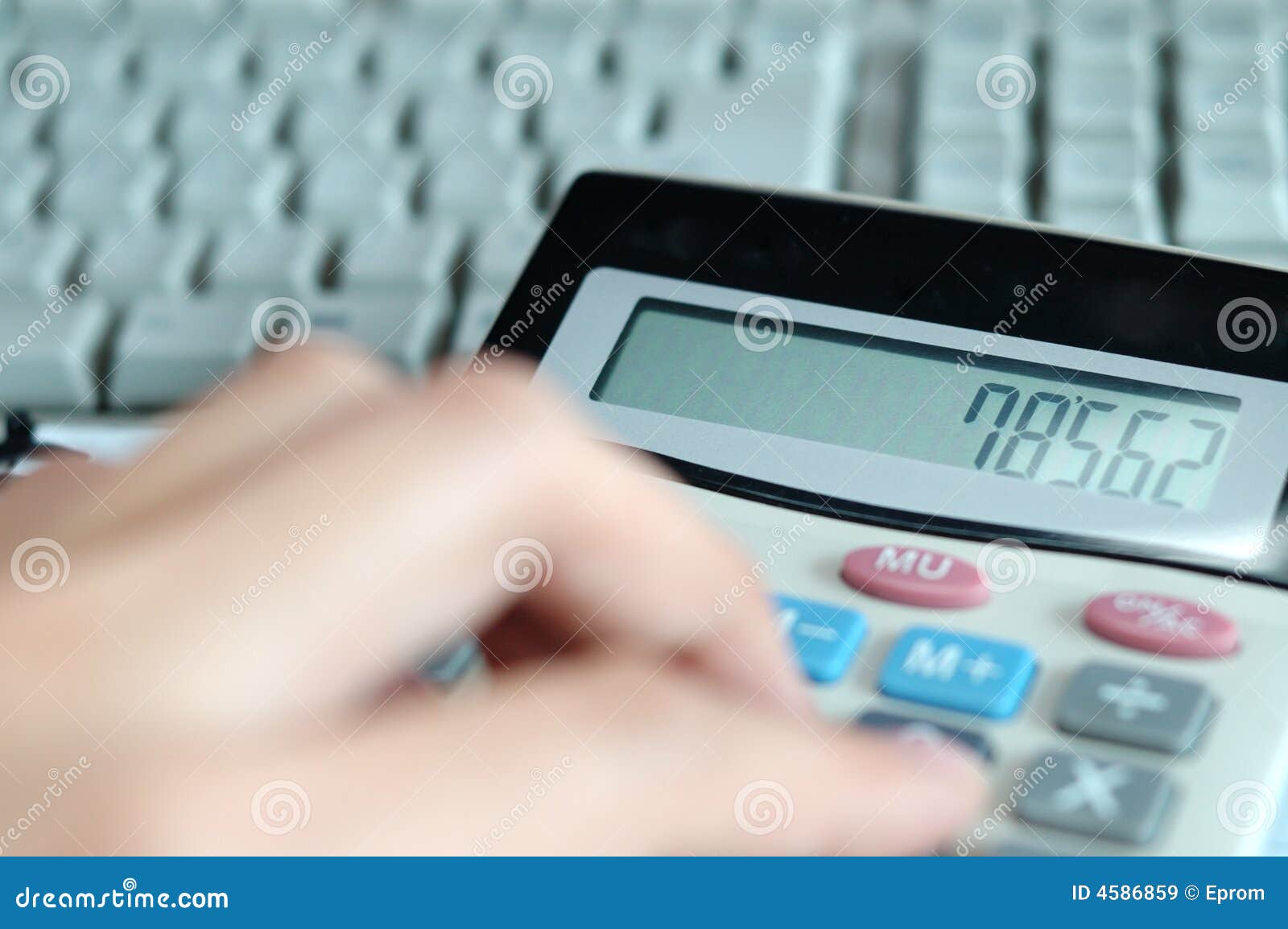 Calculator stock image. Image of management, accounting 4586859