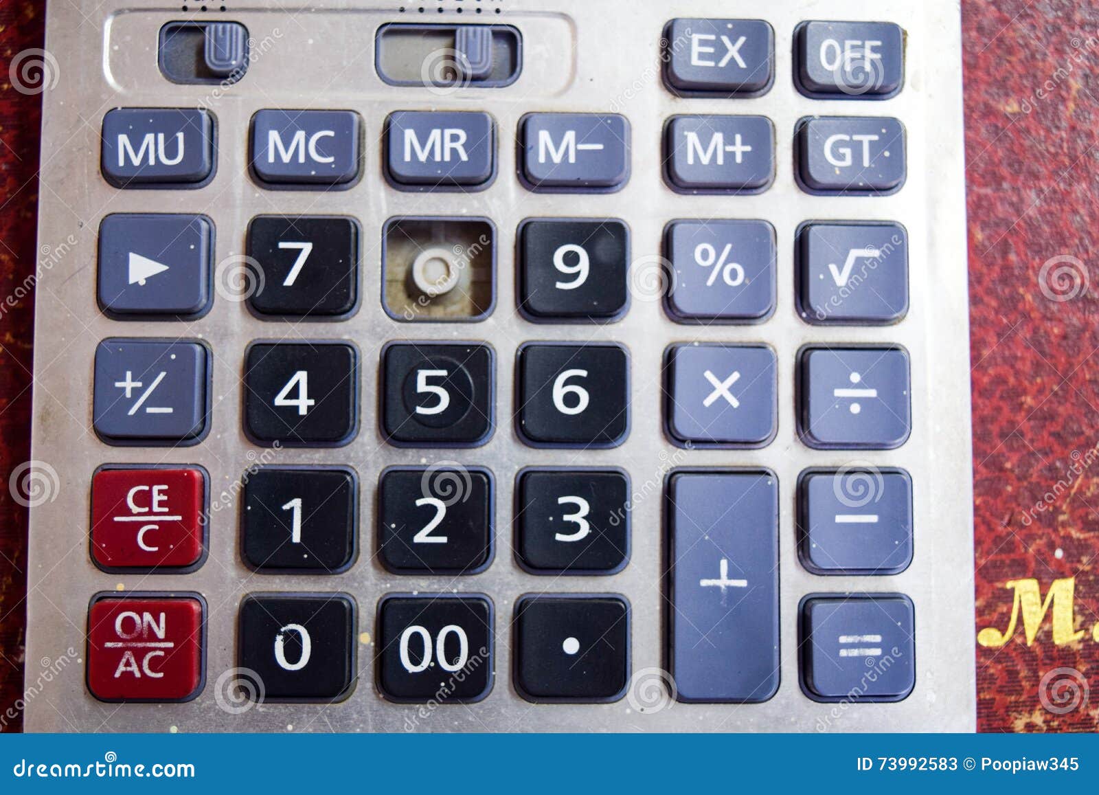 Calculator with Broken Buttons Stock Image Image of broken, black