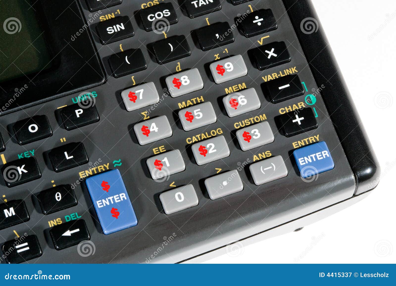 Calculator Buttons with Dollar Signs Stock Image Image of concept