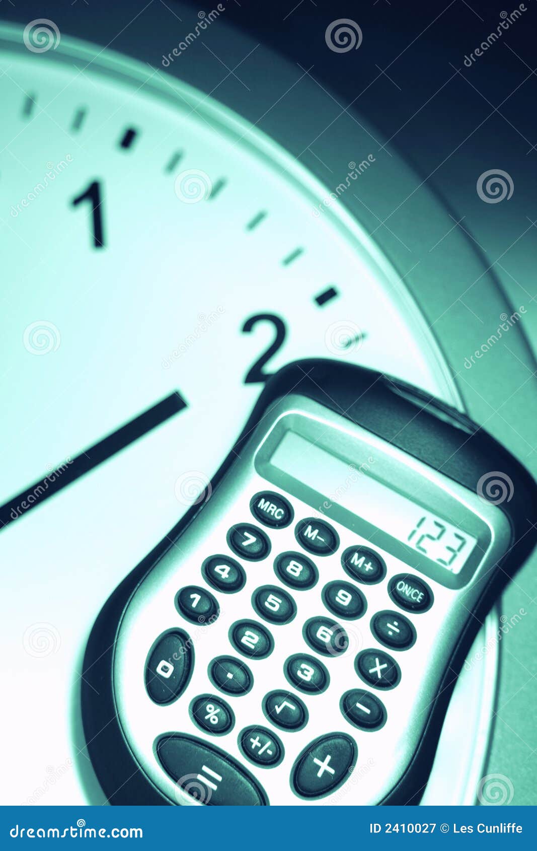 on the clock calculator on the clock calculator