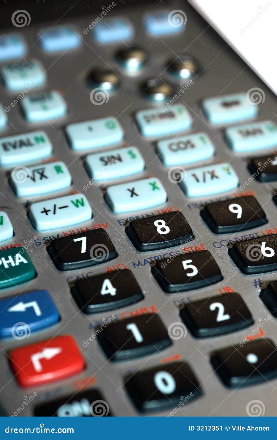 Calculator keypad stock image. Image of mathematical, closeup 3212351