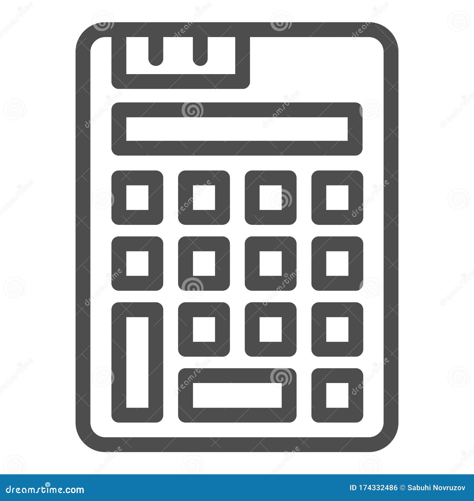 calculator-line-icon-simple-tool-for-calculate-symbol-outline-style