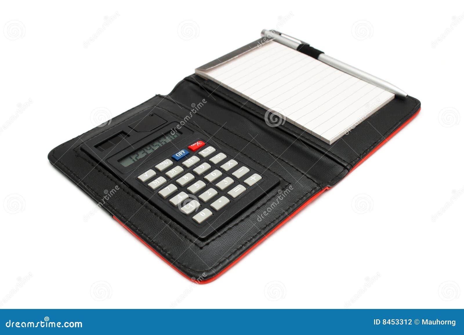 Calculator Memo Pad stock photo. Image of large, counting 8453312