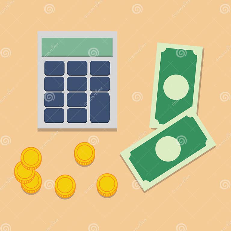 Calculator And Money Stock Vector Illustration Of Income 65982642 calculator-and-money-stock-vector-illustration-of-income-65982642