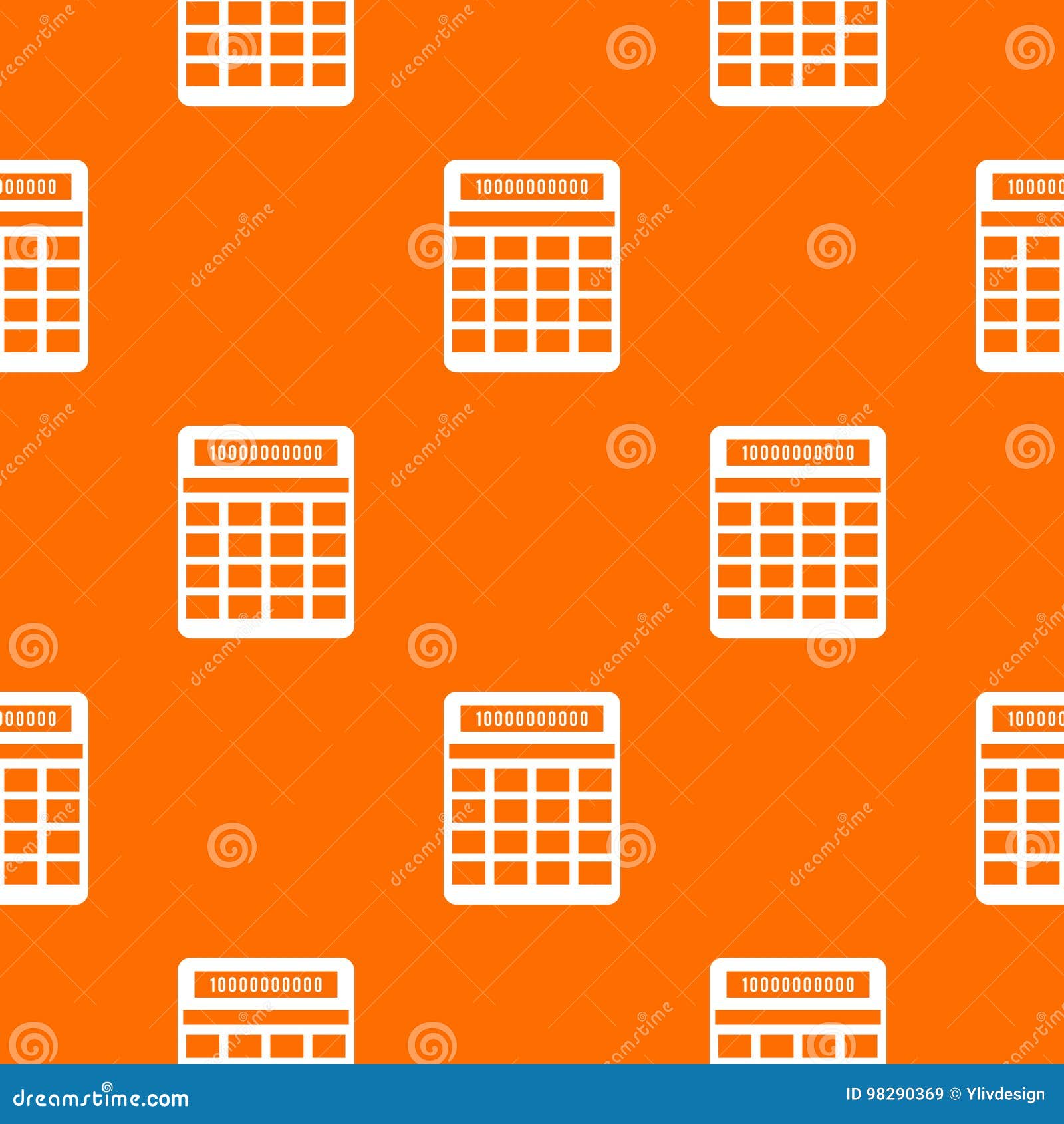 Calculator Pattern Seamless Stock Vector Illustration of calculate