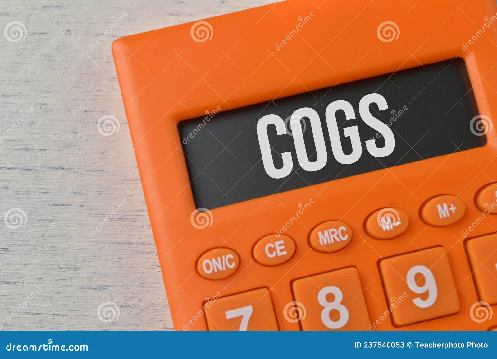 Calculator with Text COGS Stands for Cost of Goods Sold Stock Image - Image  of expense, earnings: 237540053