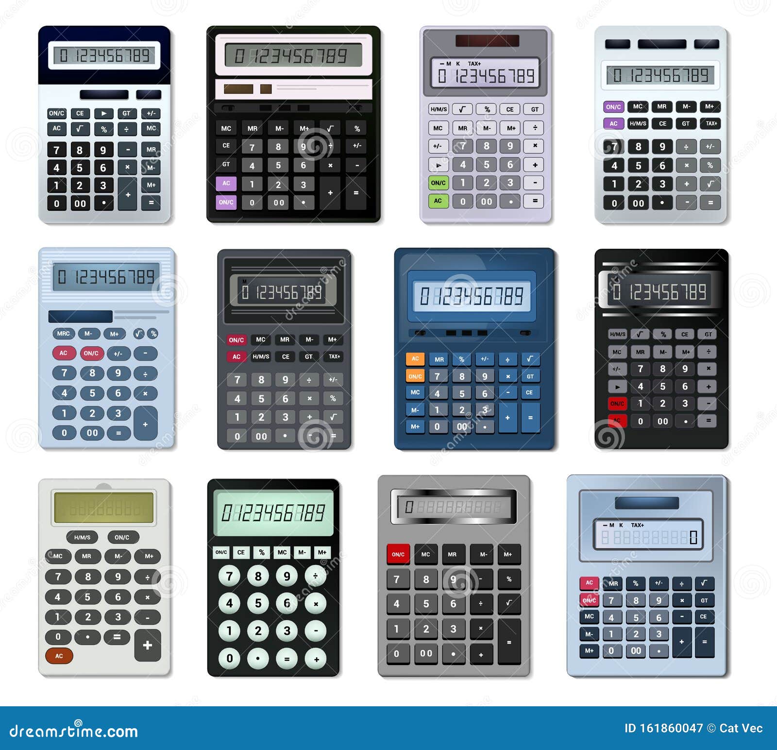 Calculator Vector Business Accounting Calculation Technology