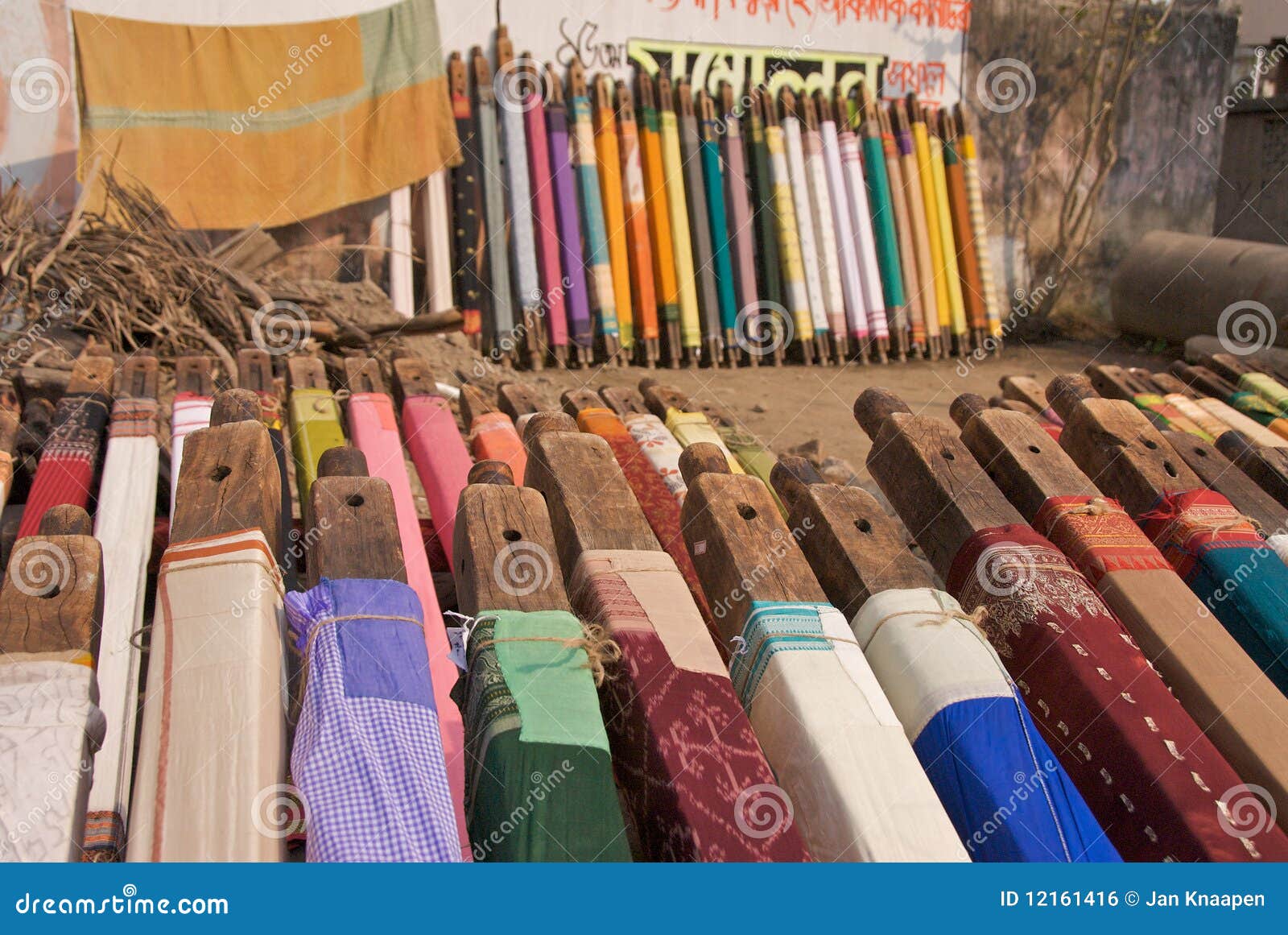 Calcutta fabrics 1 stock photo. Image of india, handmade 12161416