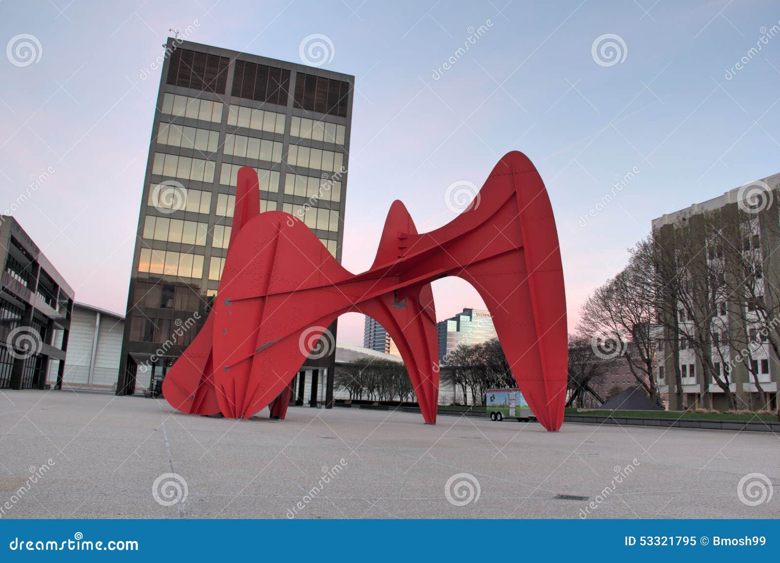 Calder Sculpture in Grand Rapids Editorial Image Image of located