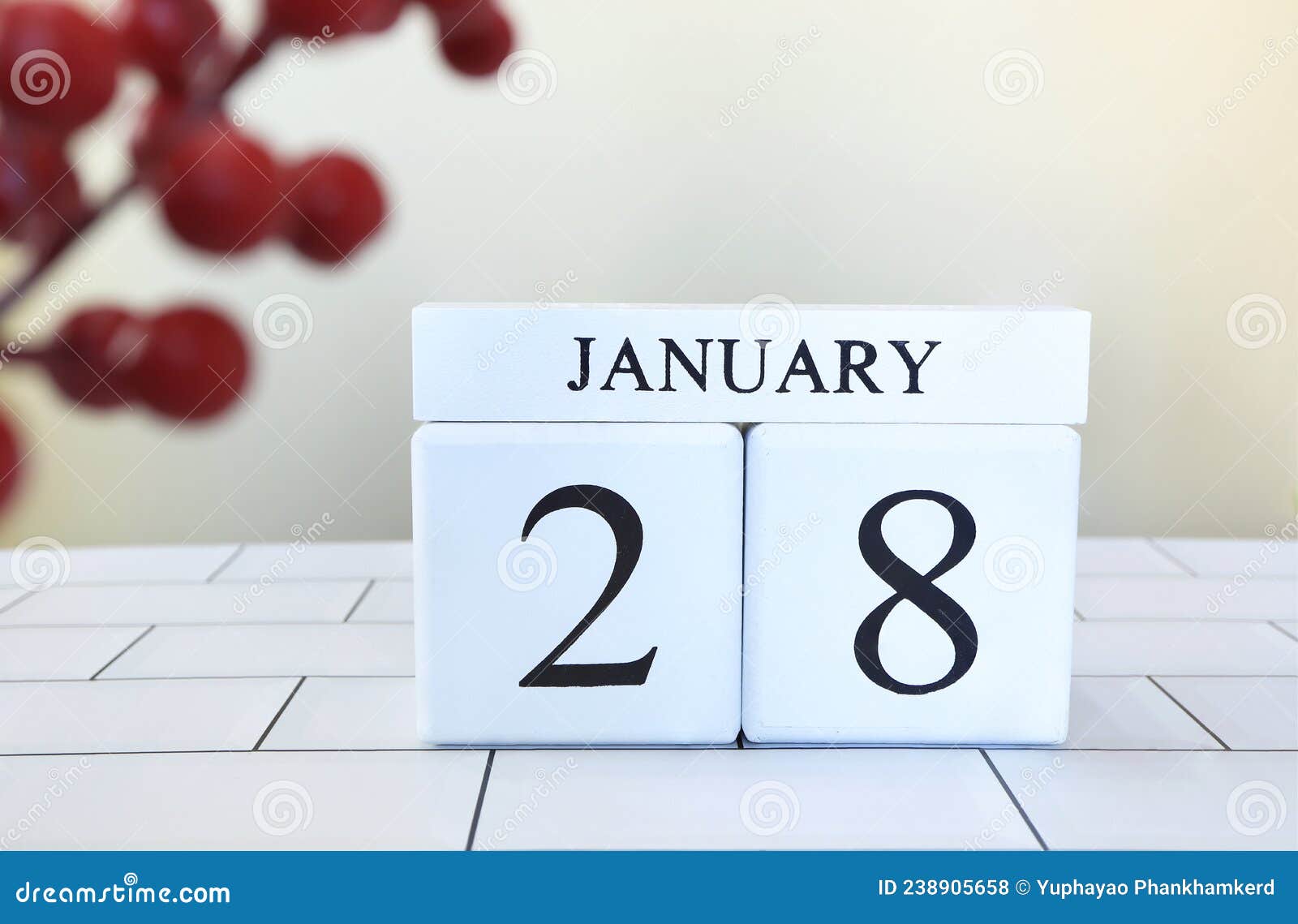 Calendário Do Cubo Com Data De 28 De Janeiro Foto de Stock - Imagem de mesa, programar: 238905658