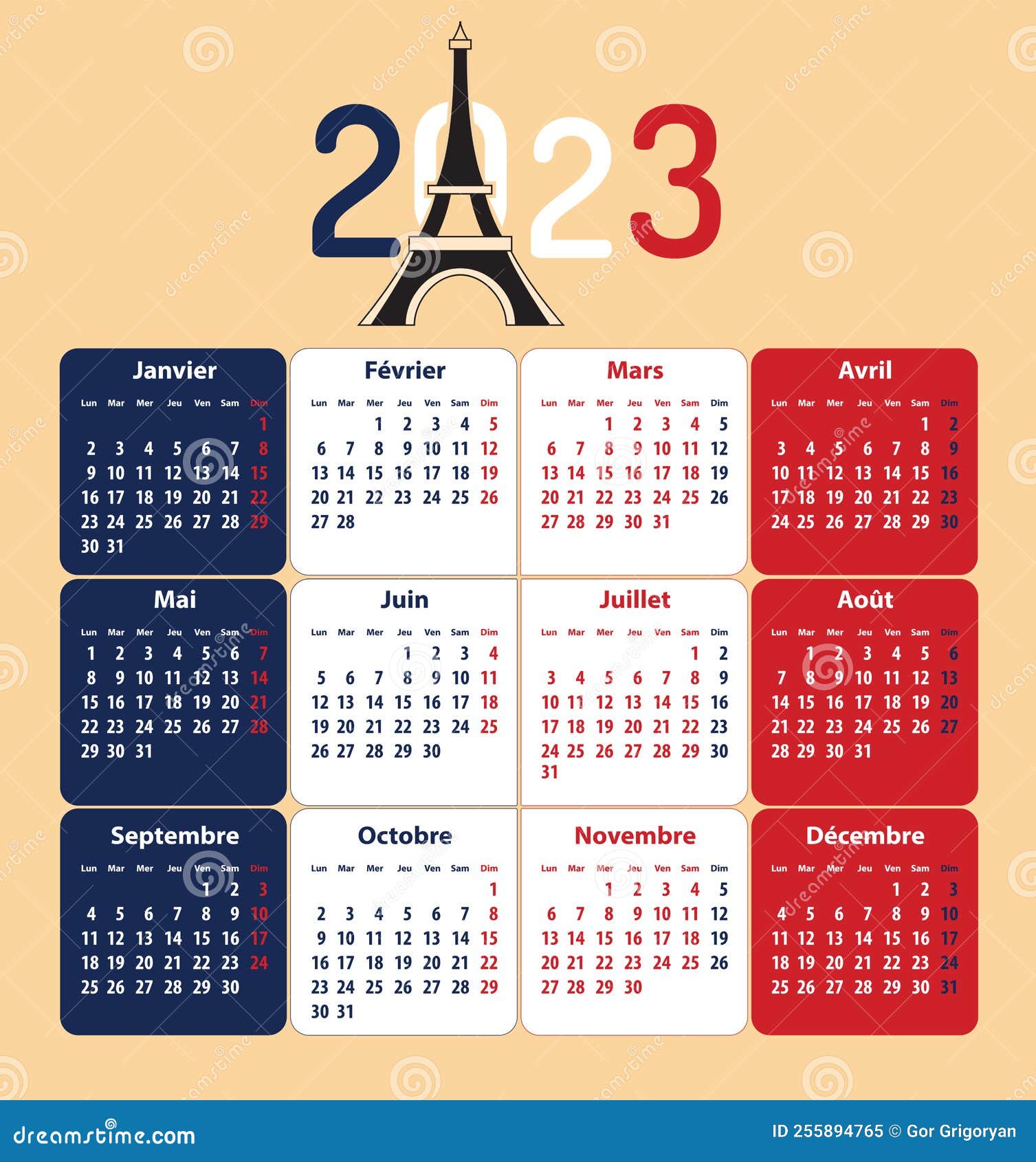 Pin em Calendário 2023