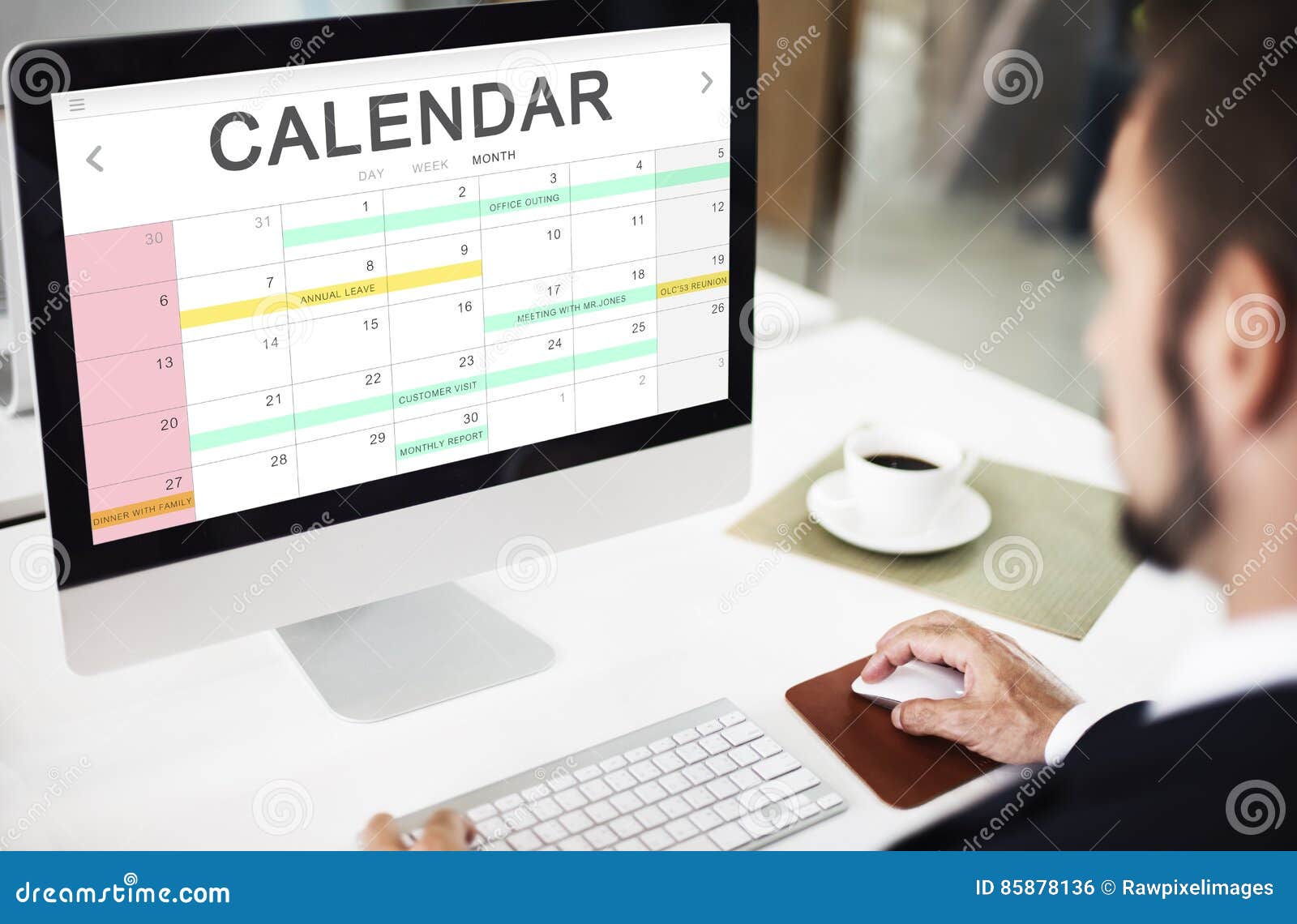calendar agenda event meeting reminder schedule graphic concept