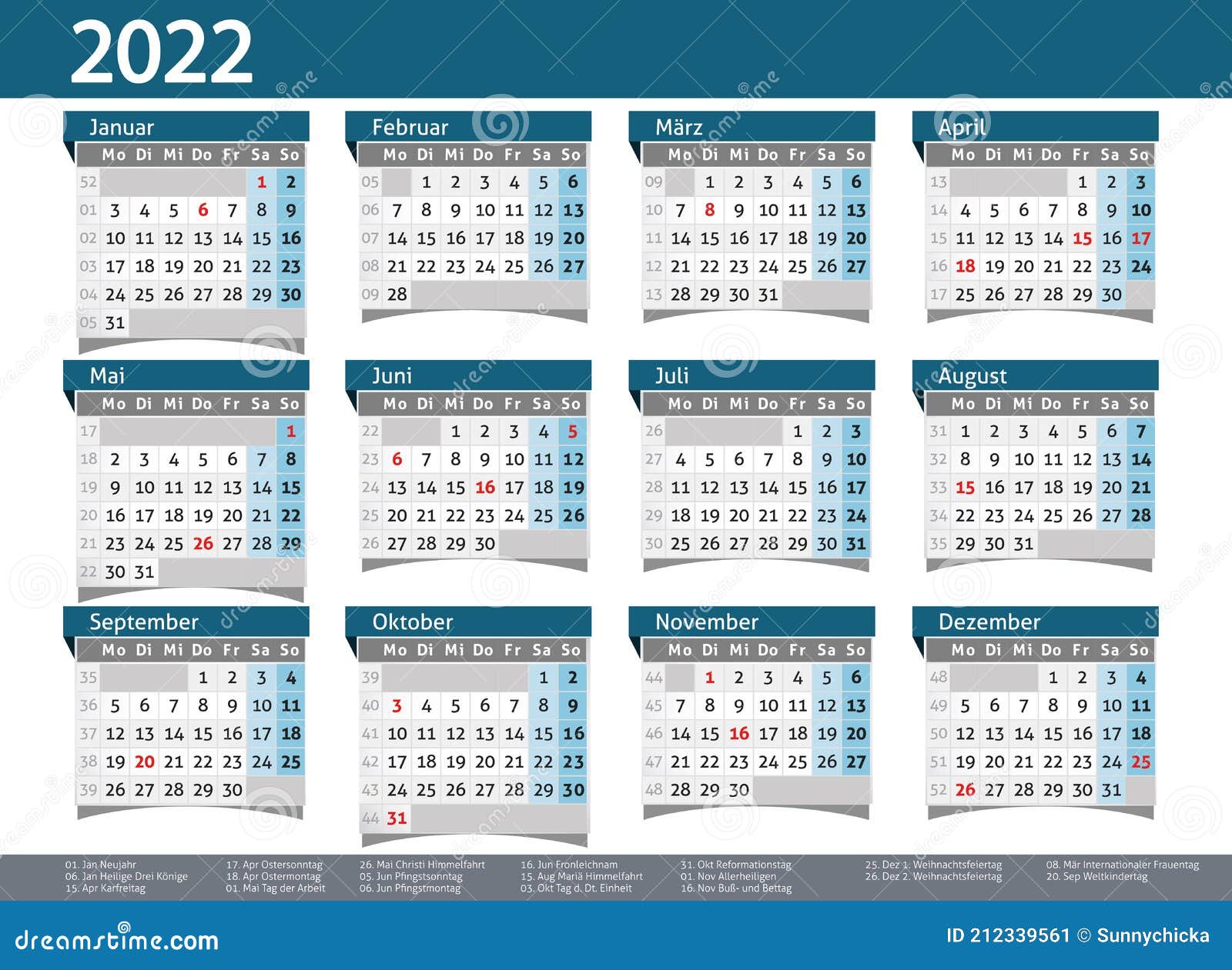 2022 Calendar Annual Planner Pocket Business Year Vector Stock Vector Illustration Of Almanac Pocket 212339561