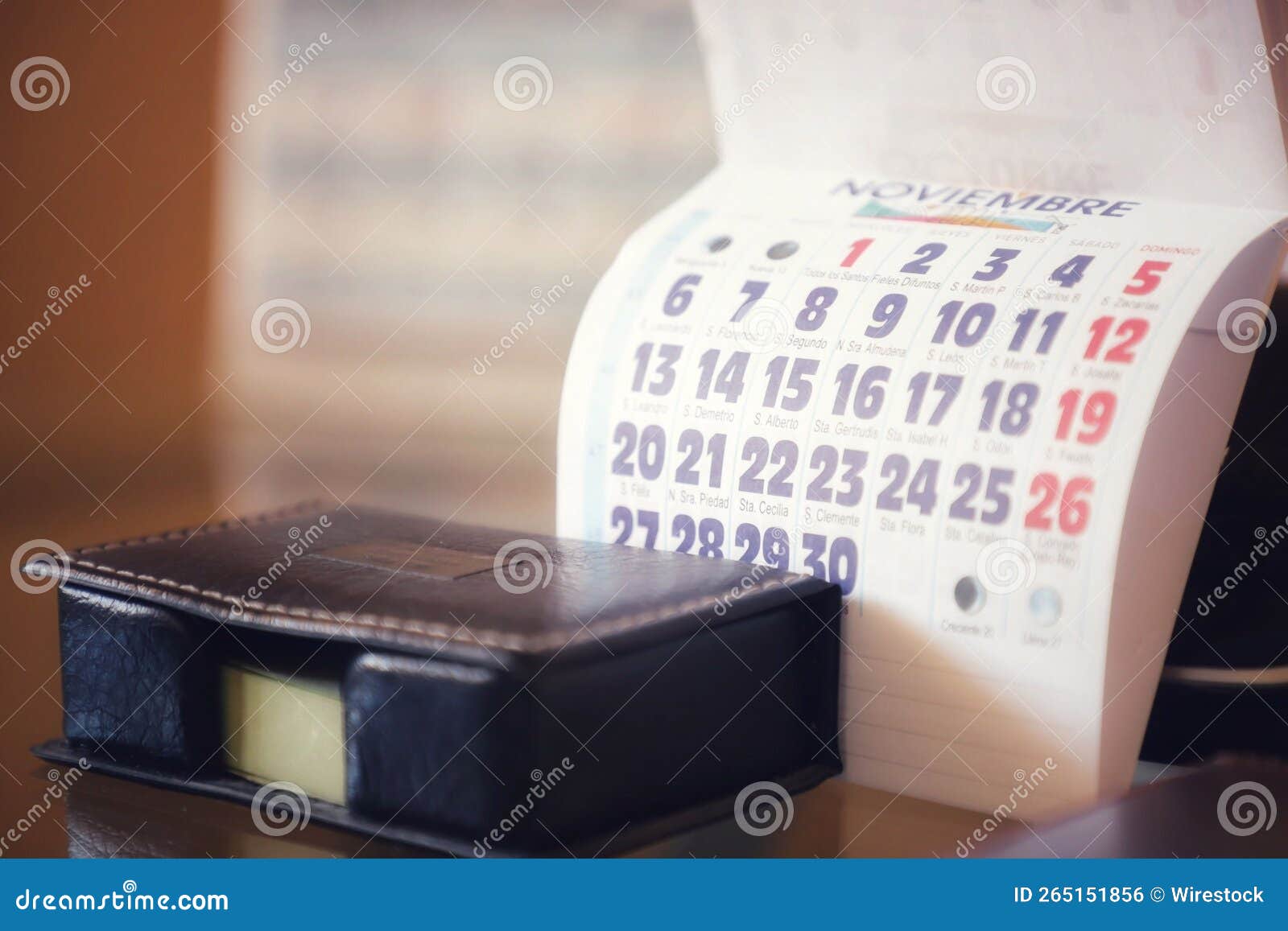 Calendar and Clipboard on Glass Desk Table Stock Photo Image of