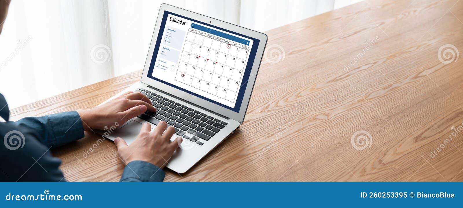 Calendar on Computer Software Application for Modish Schedule Planning