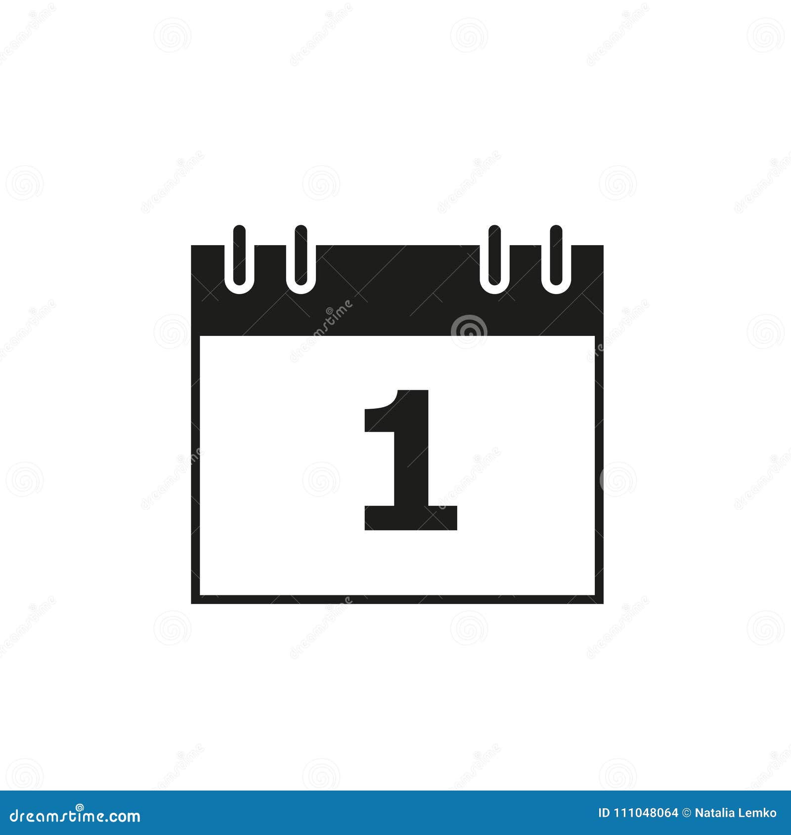 Calendar Of Date 1 Black Icon Stock Vector Illustration Of Agenda Page Calendar Of Date 1 Black Icon Stock Vector Illustration Of Agenda Page
