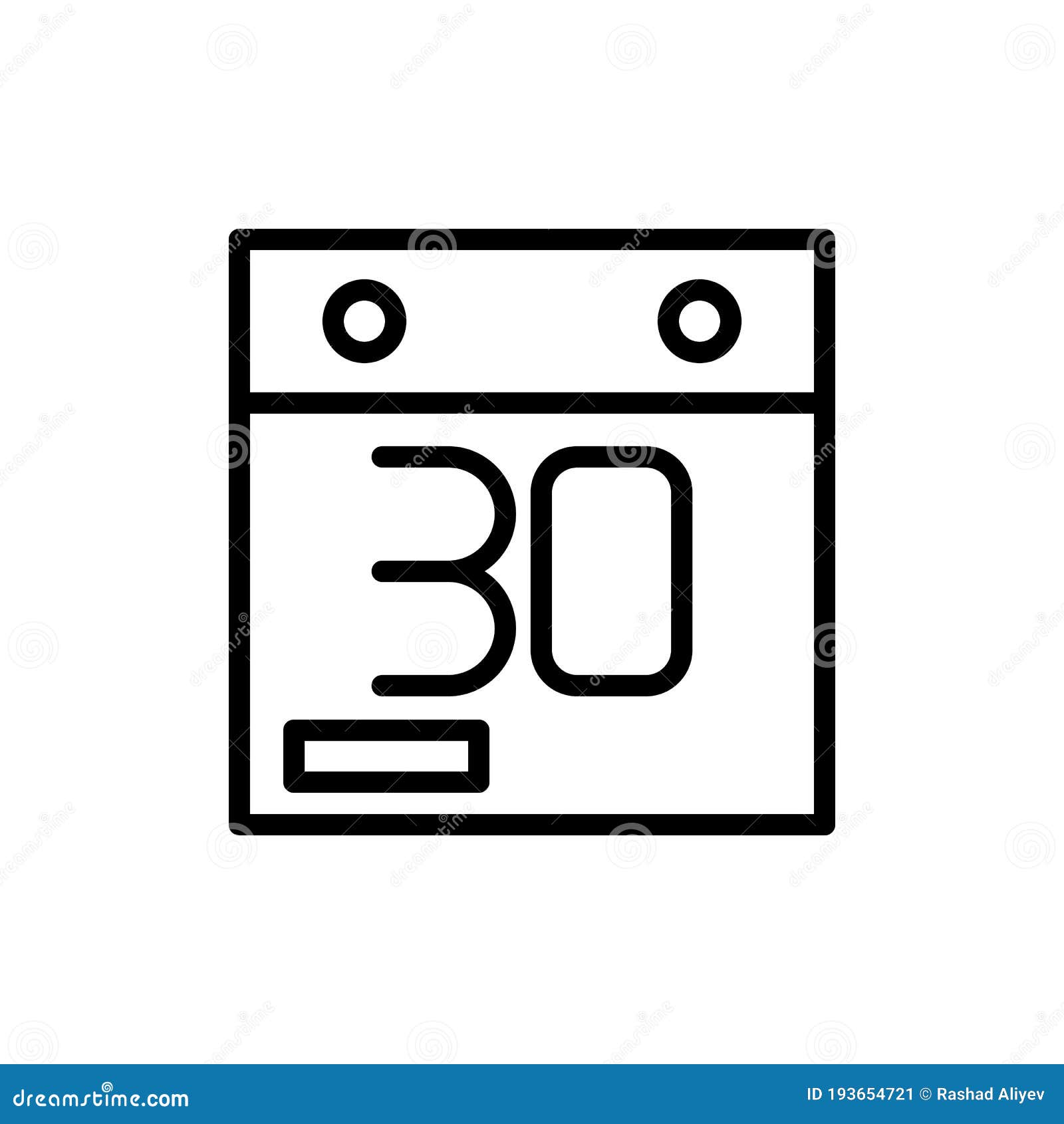 Calendar Dates Icon. Simple Line, Outline Vector Elements of Almanac