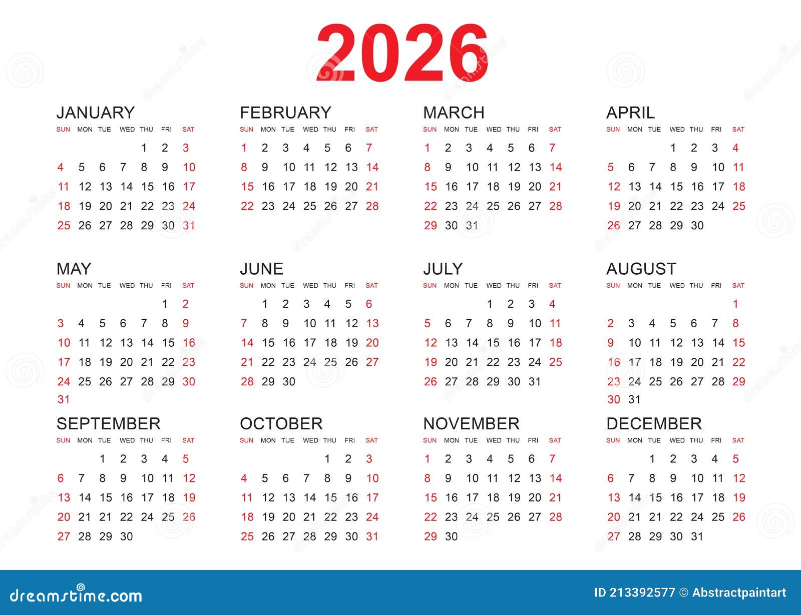 calendar-2026-template-vector-simple-minimal-design-planner-2026-year-wall-calendar-2026-year