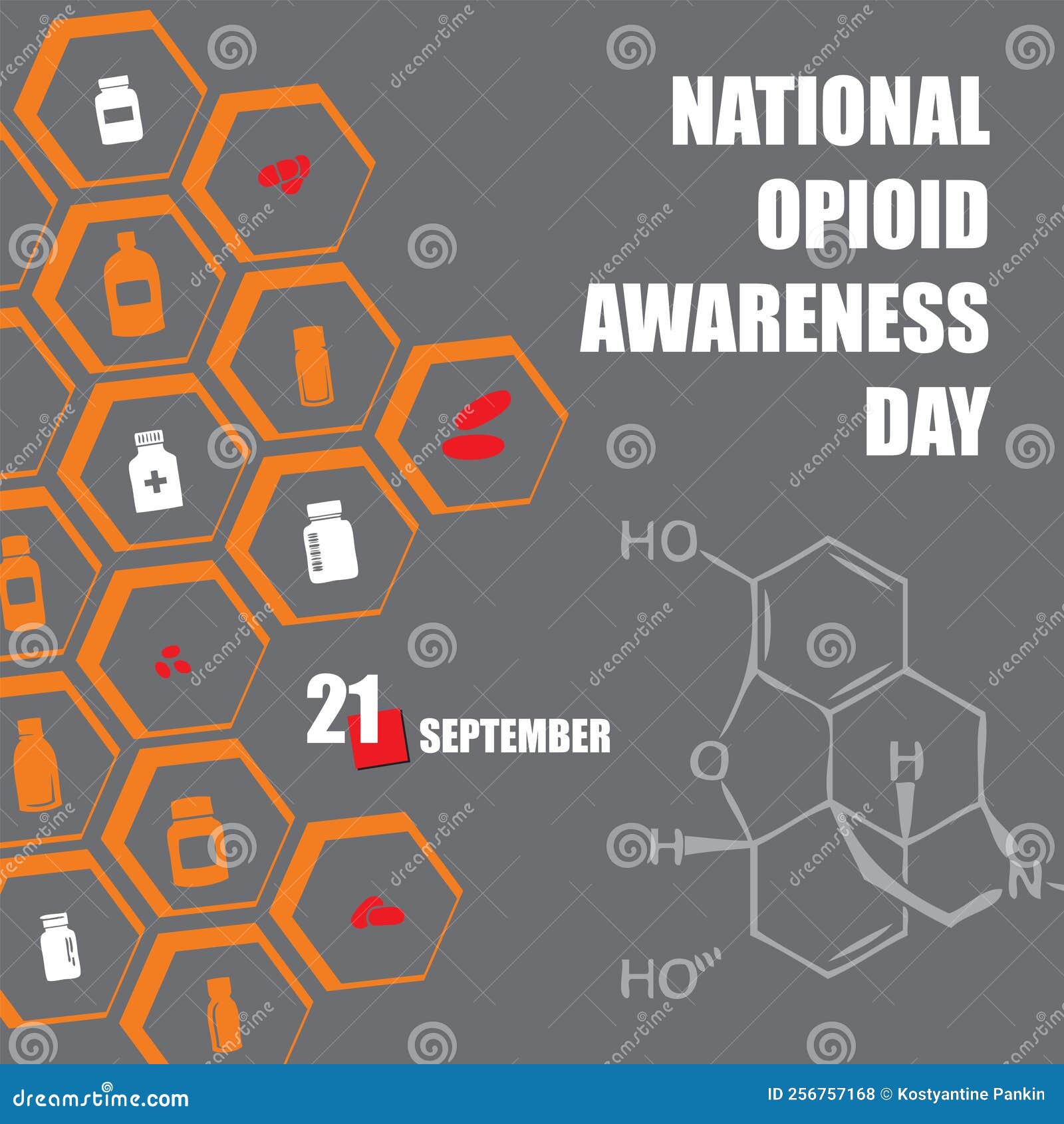 National Opioid Awareness Day Stock Vector Illustration of banner