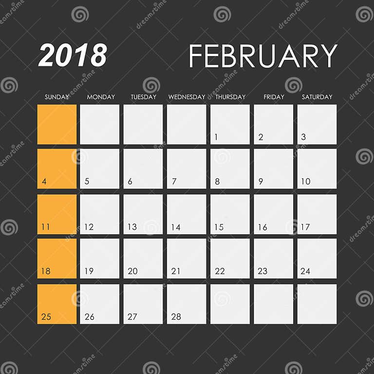 calendar-for-february-2018-stock-vector-illustration-of-number-92929231