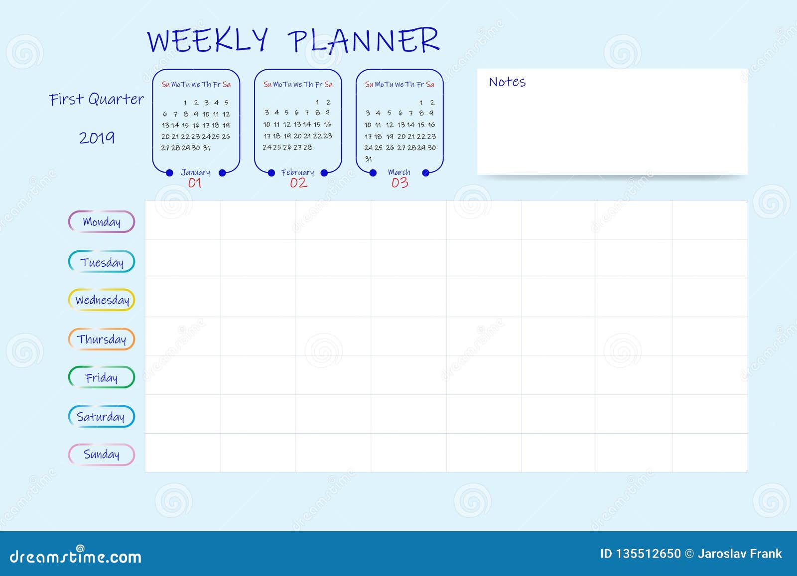 Blank Schedule Chart