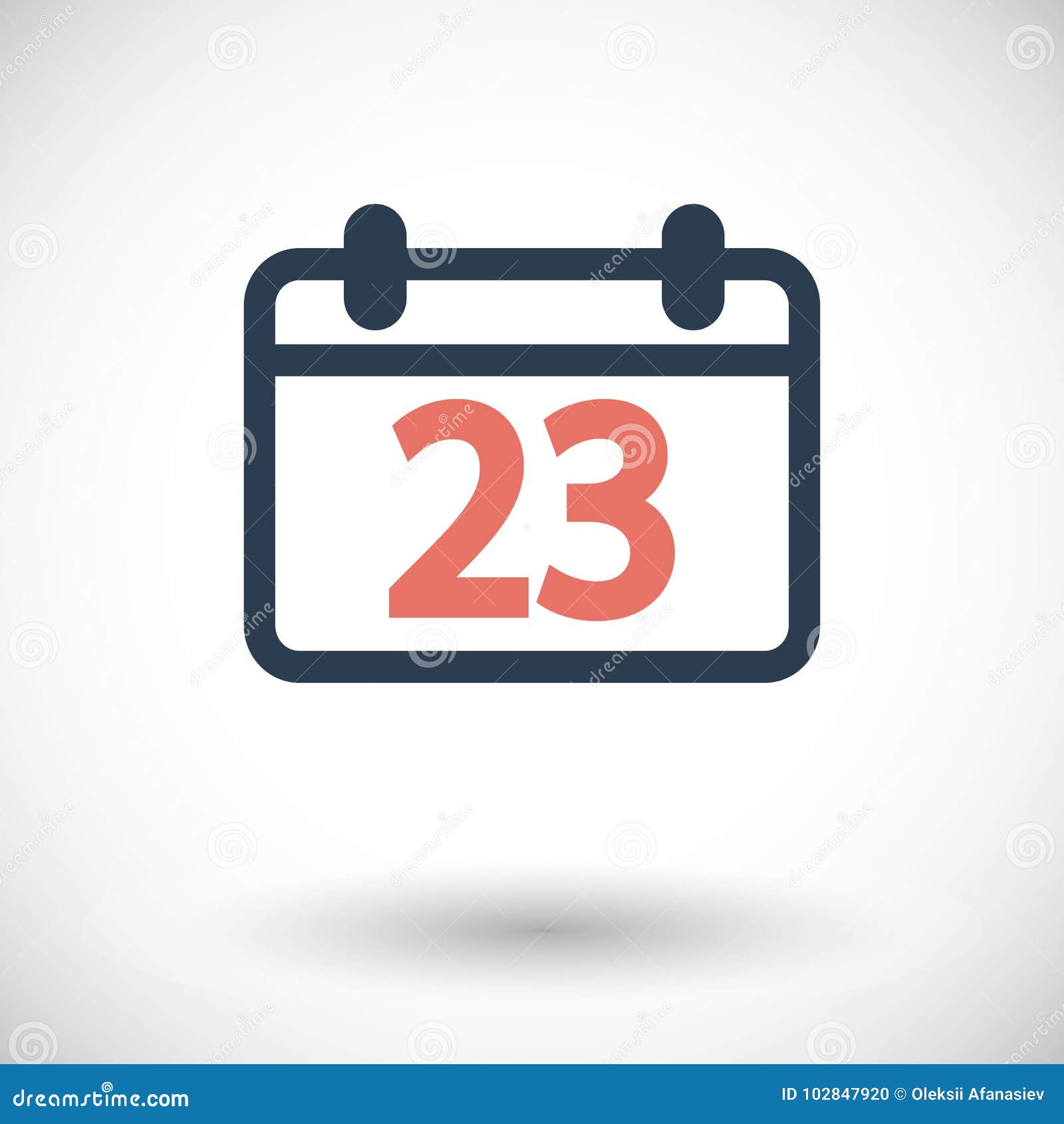 Calendar Flat Icon Stock Vector Illustration Of Element