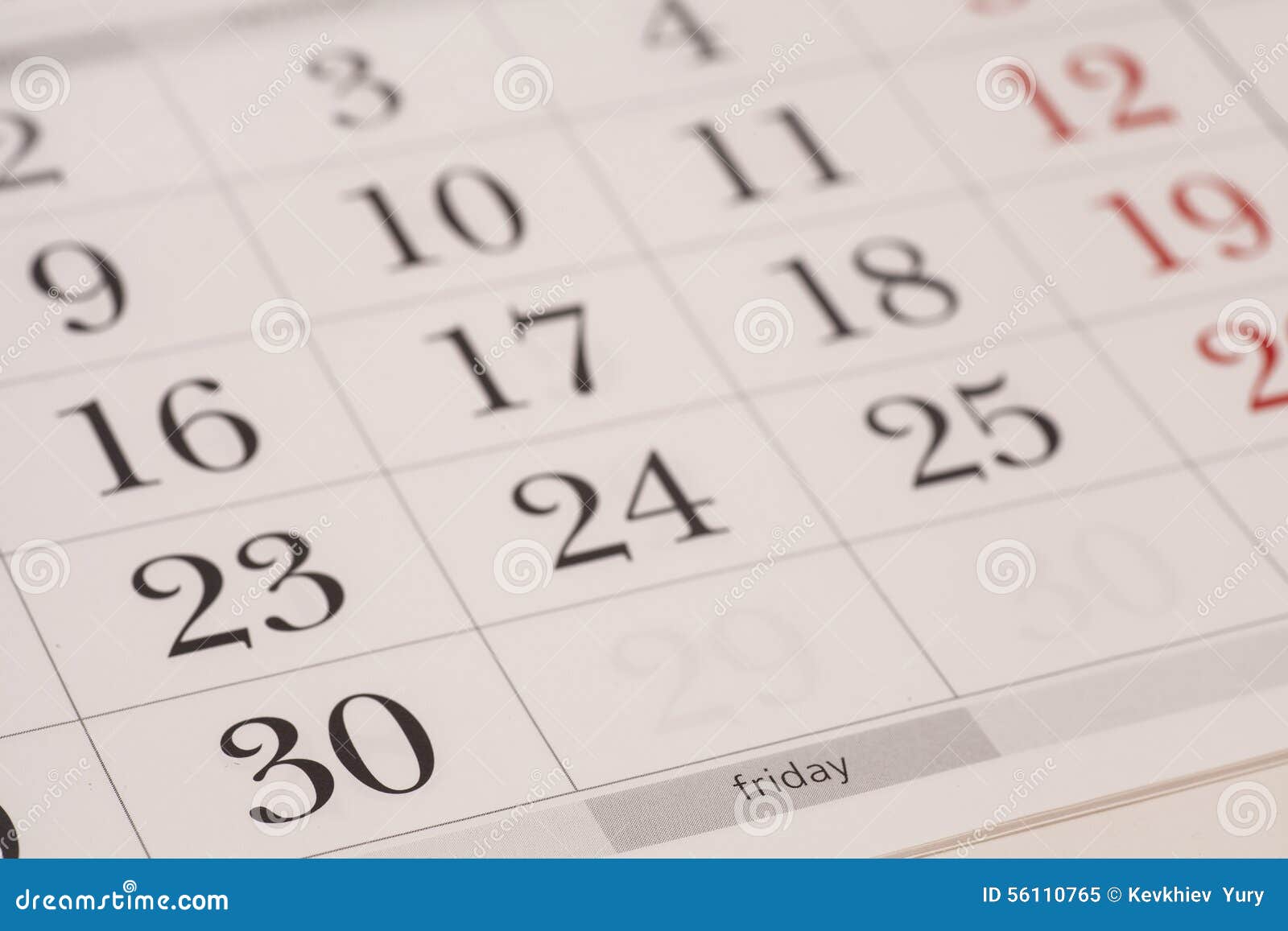 calendar-friday-stock-image-image-of-friday-schedule-56110765