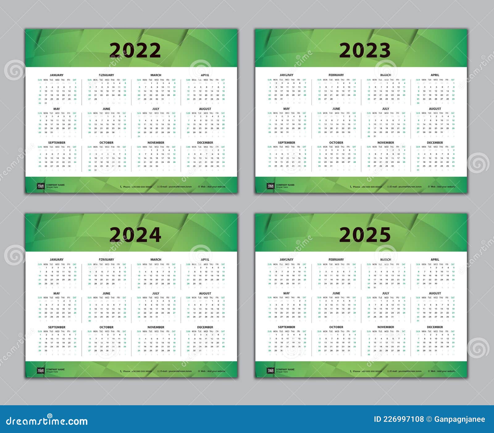 Calendar 2022, 2023, 2024, 2025 Year Template, Simple, Desk Calendar  Design, Wall Calendar, Week Starts Monday, Stationery Stock Vector -  Illustration Of Desk, Calendar: 226997108