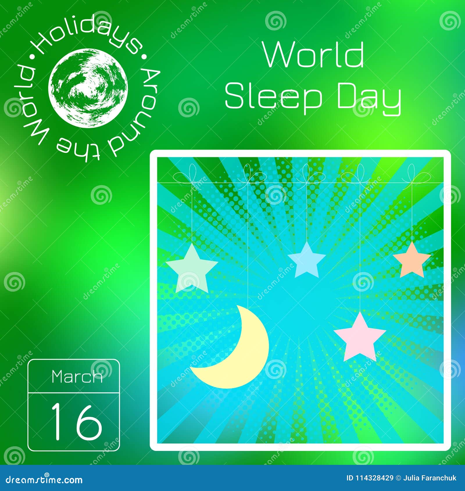Series Calendar. Holidays Around the World. Event of Each Day of the