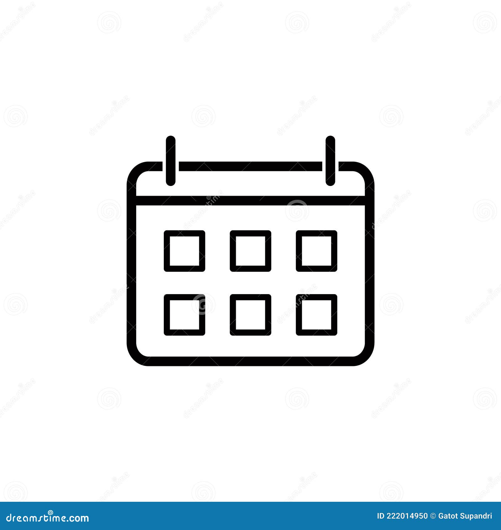 Calendar Icon Vector Logo Template Stock Vector - Illustration of ...