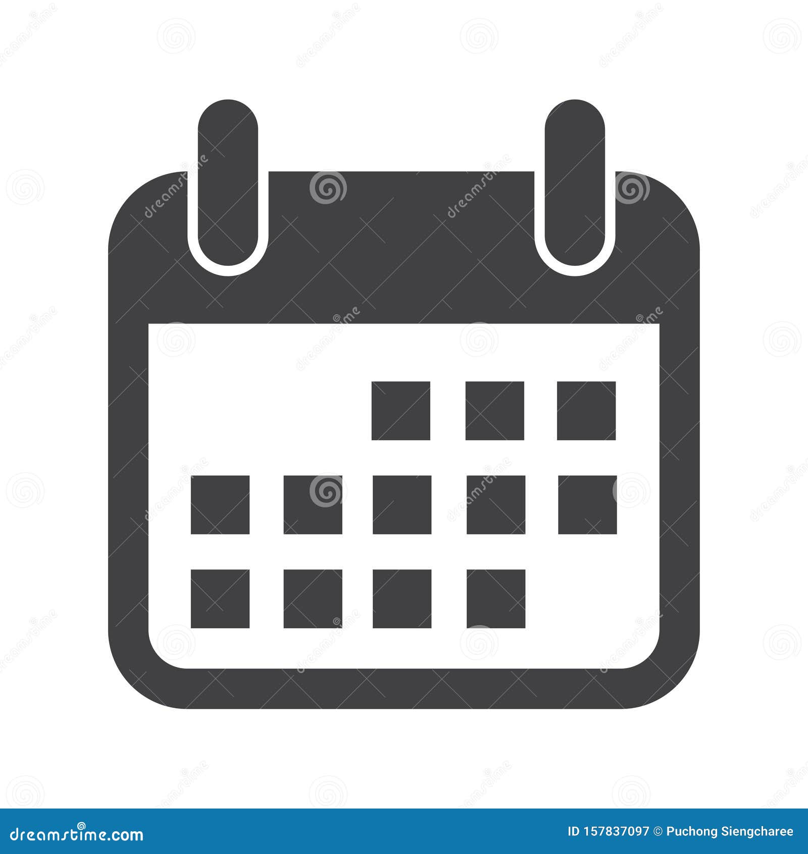 Calendar Icon for Web, Mobile. Vector Sign. Button. Symbol Year
