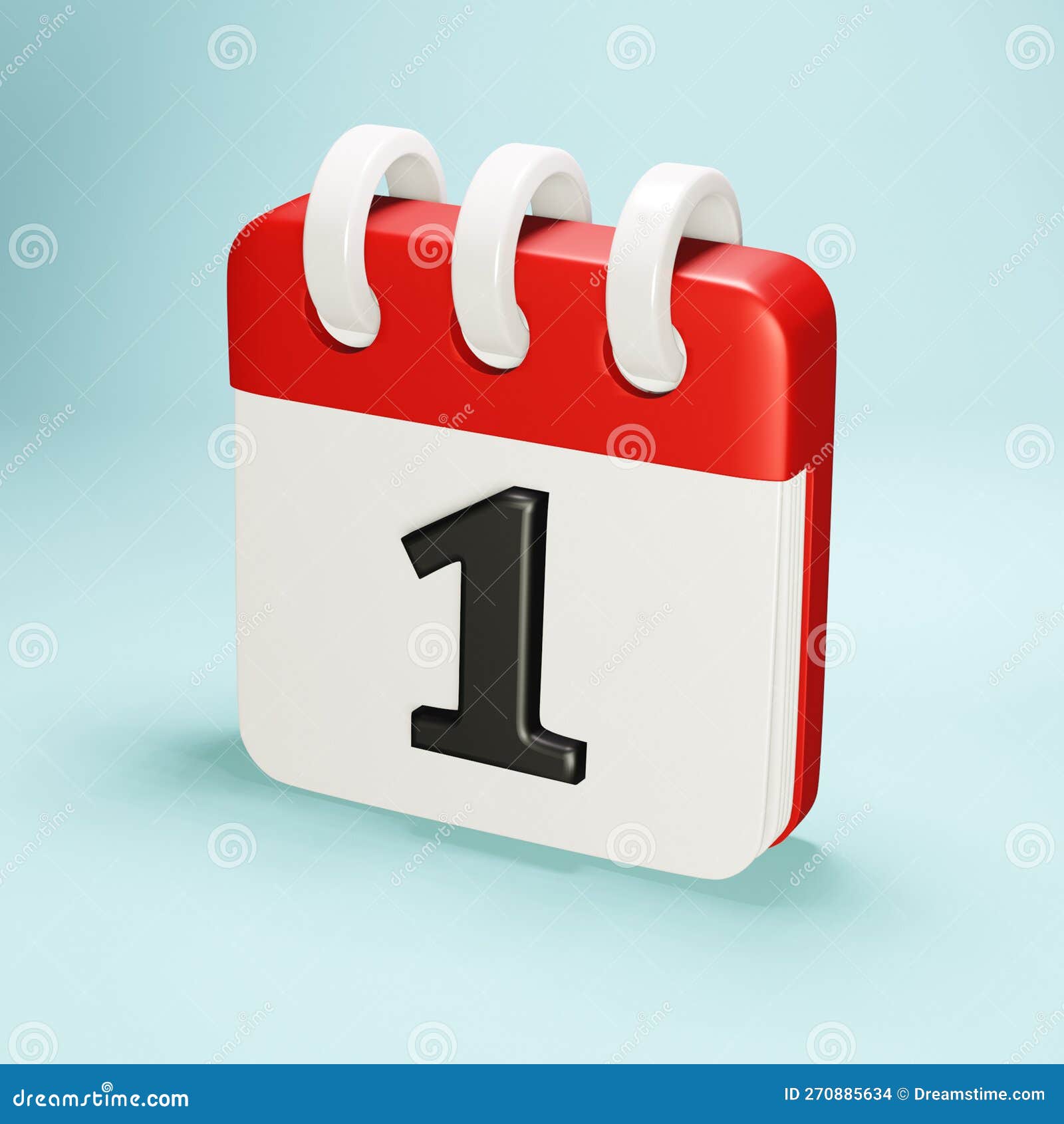 daily calendar  3d render icon 