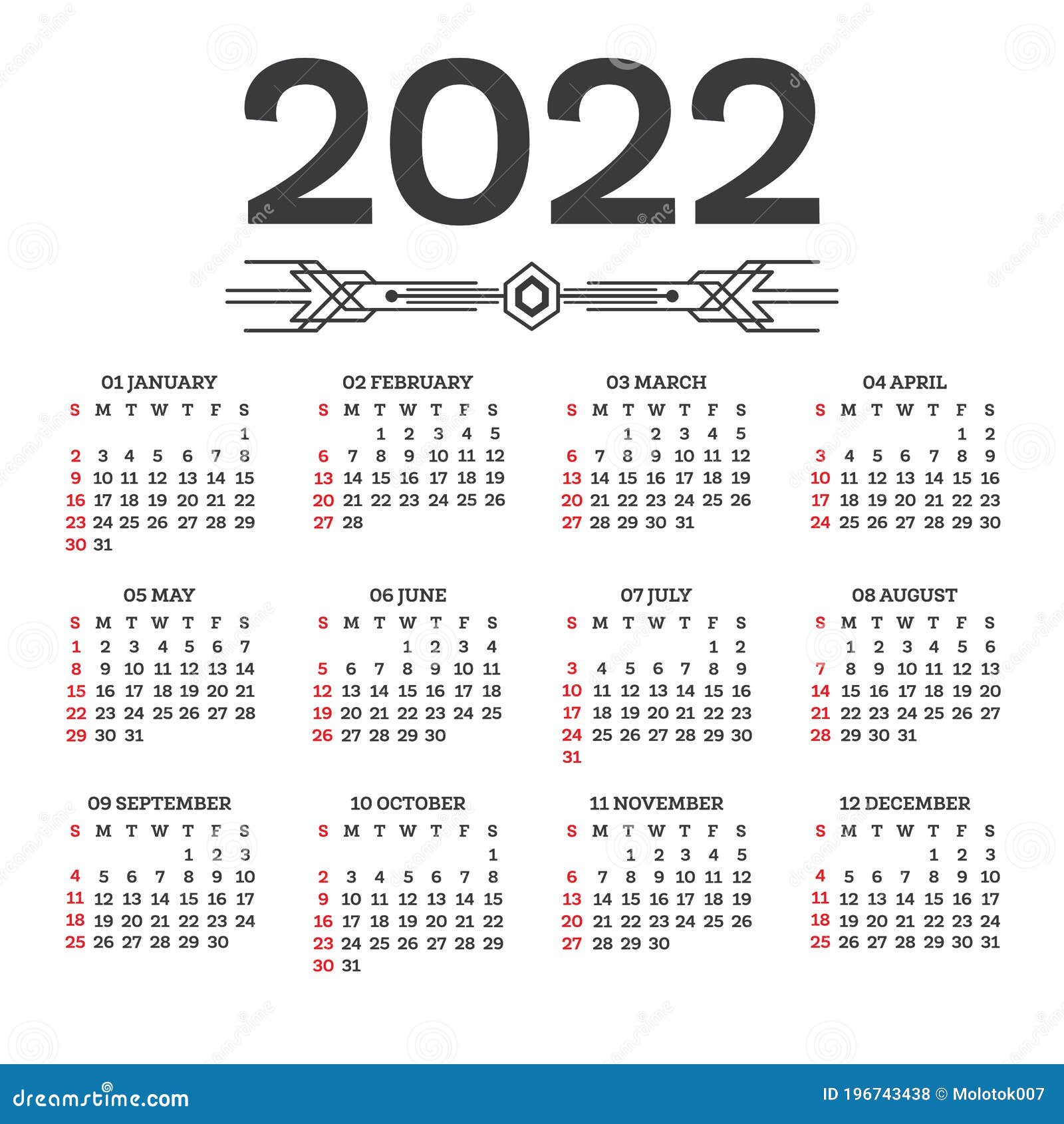 Calendário 2022