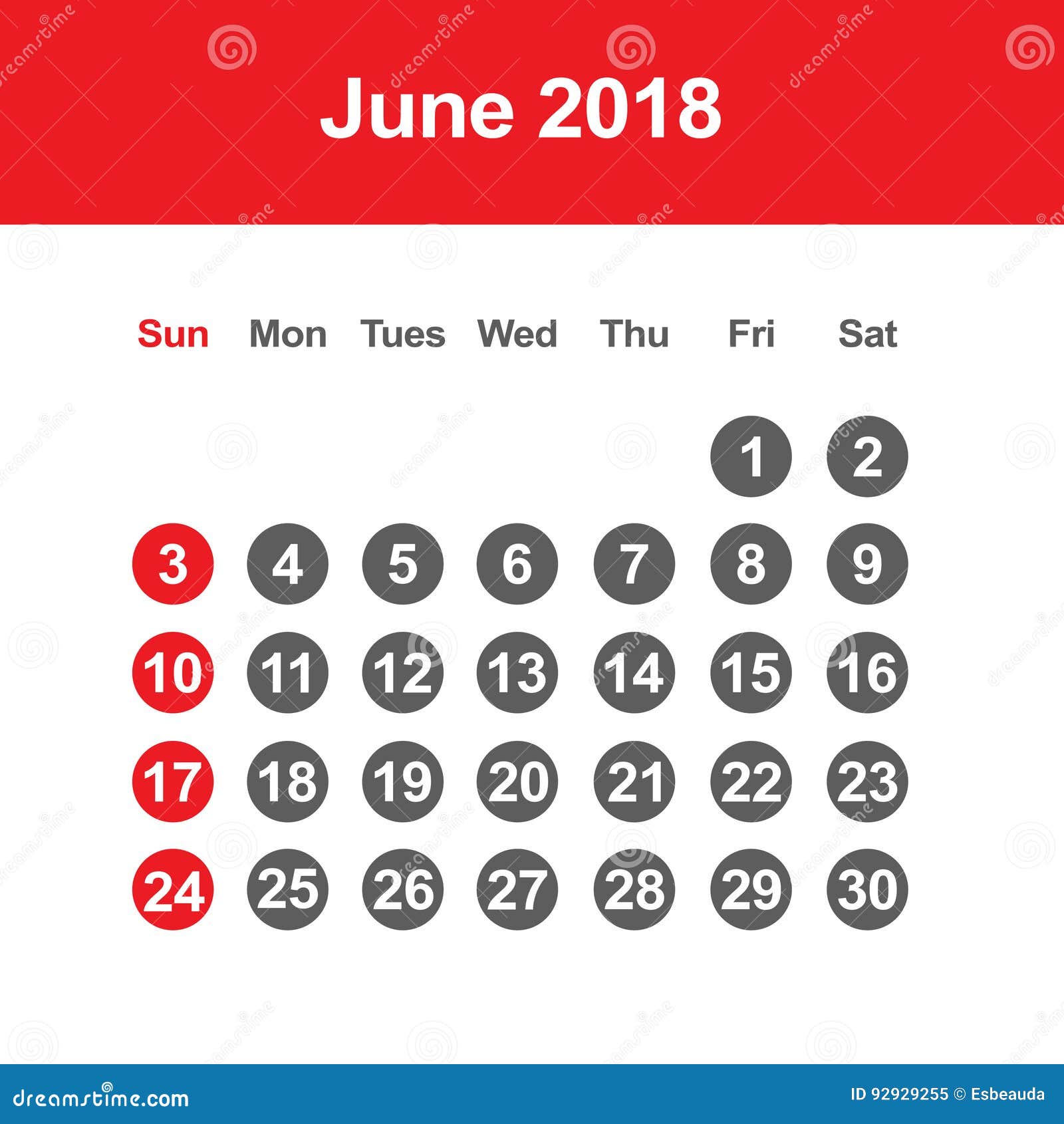 calendar-for-june-2018-stock-vector-illustration-of-design-92929255