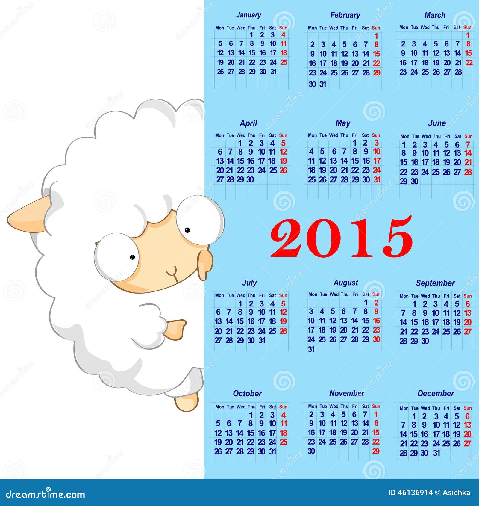 Calendar stock illustration. Illustration of lamb, purple 46136914