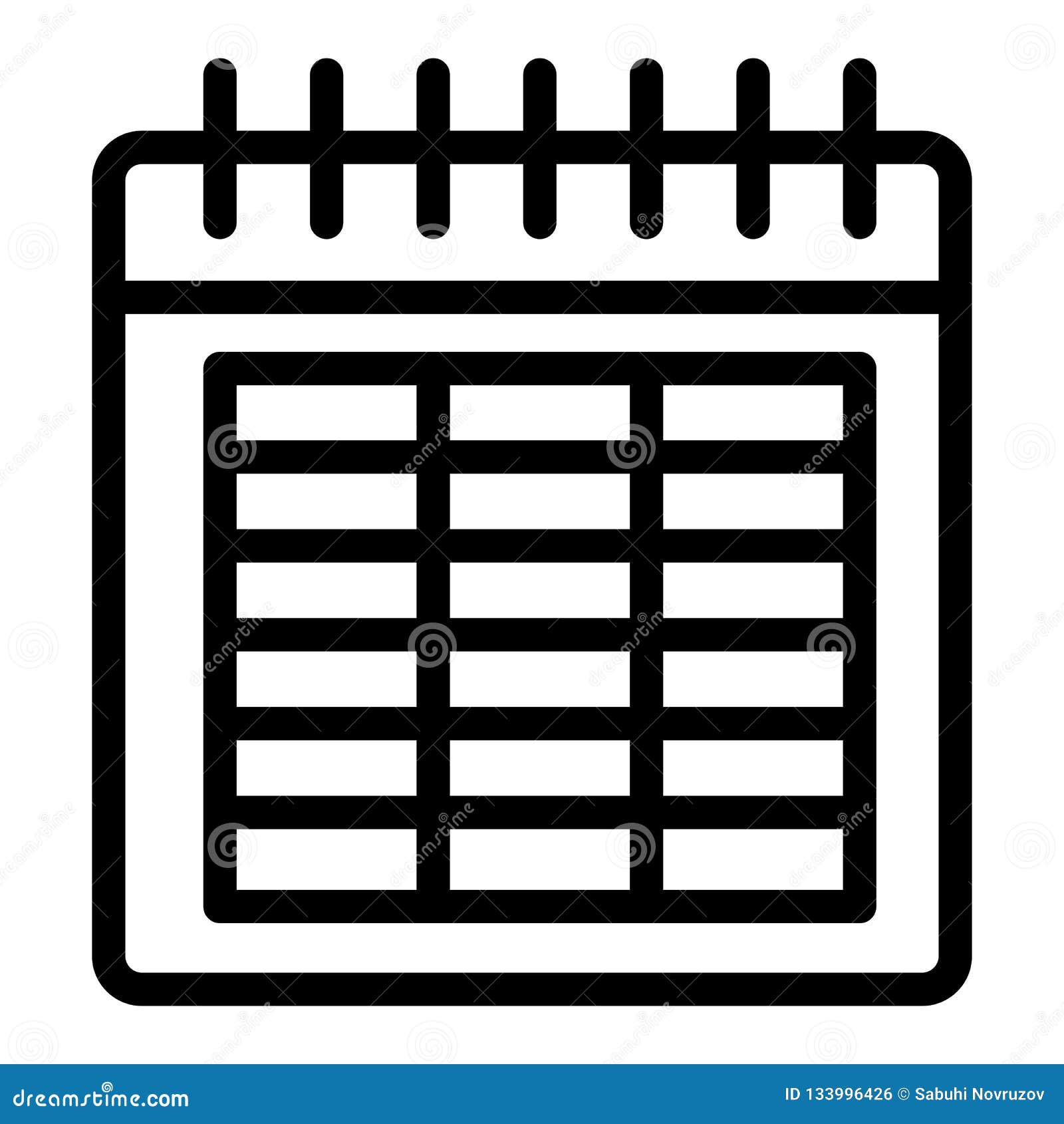 Calendar app icon black and white Idea