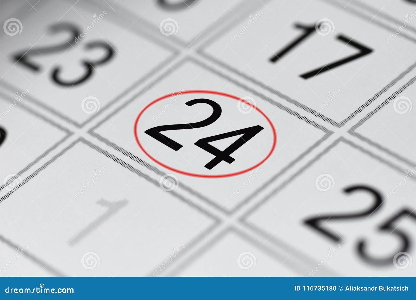 Calendar, Mark Day of the Week, Date in the Red Circle, Note, Scheduler