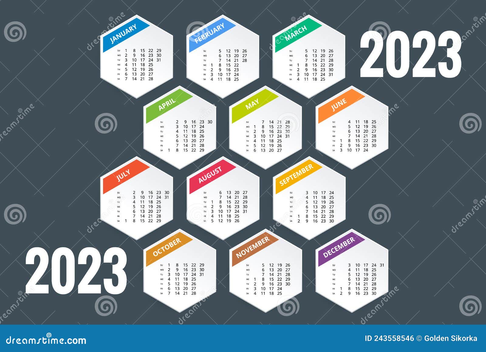 2023 Kalender Stock Illustrations – 258 2023 Stock Illustrations, & Clipart -