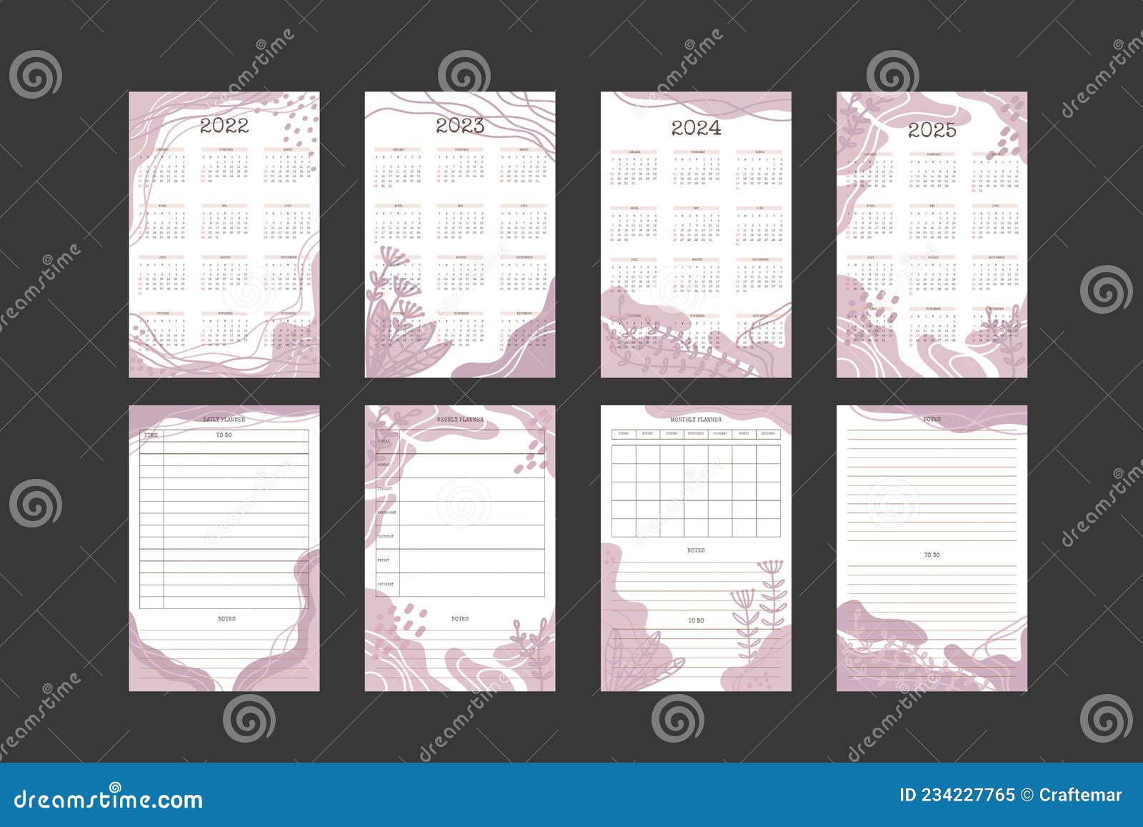 Lignes cahier Stock Vector